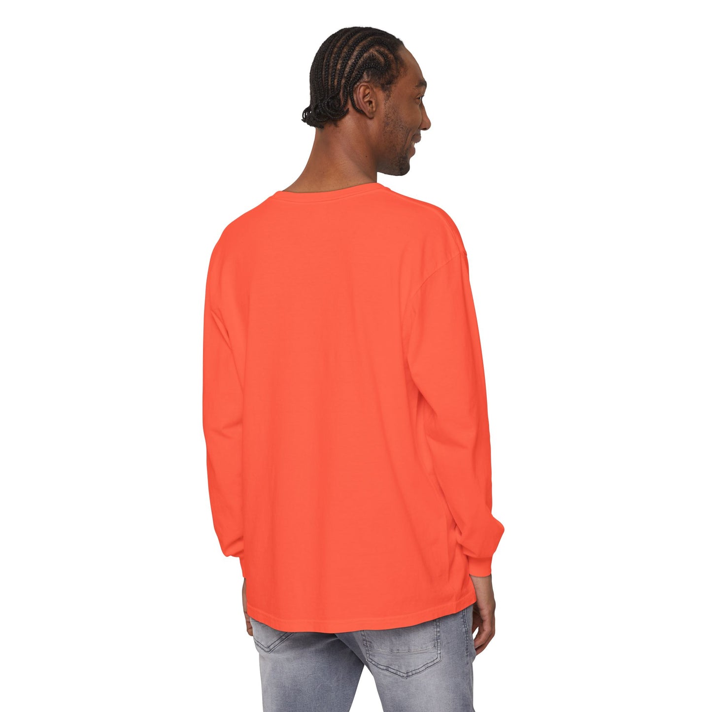 Invitation Only Long Sleeve Tee — Minimal Pink Text Graphic