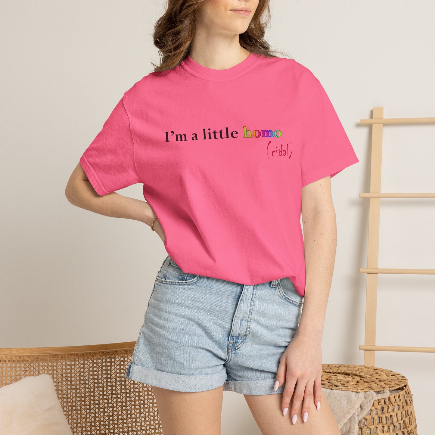 I'm a little homo (cidal) T-Shirt — Funny Statement Tee