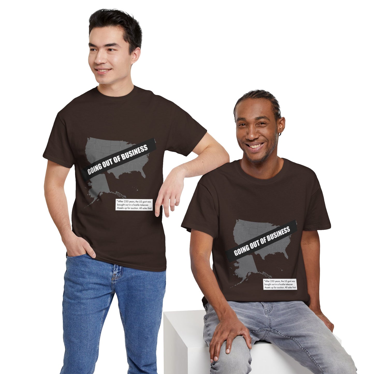 T‑Shirt — "Going Out of Business" USA Map Graphic Tee