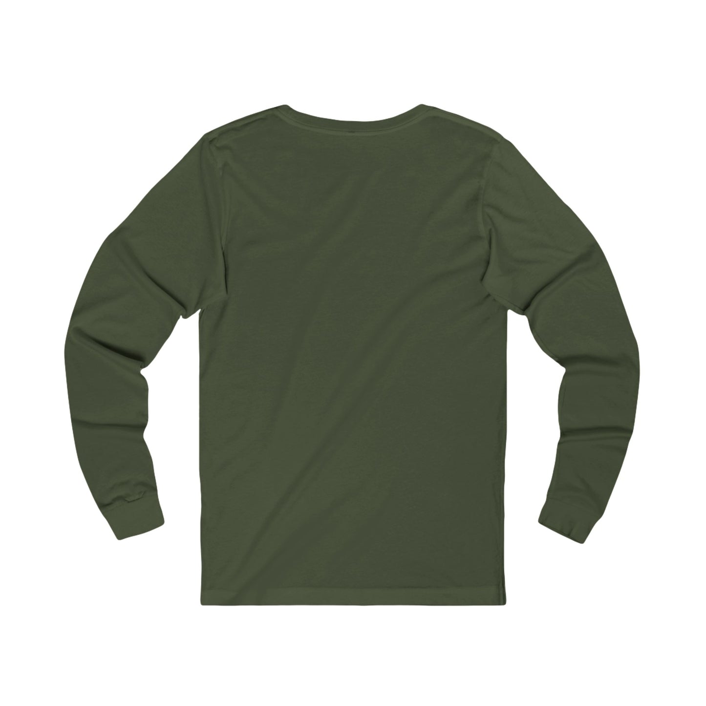 Long Sleeve Tee — "Playing peek-a-boo with reality doesn't make it disappear." Minimalist Statement Shirt