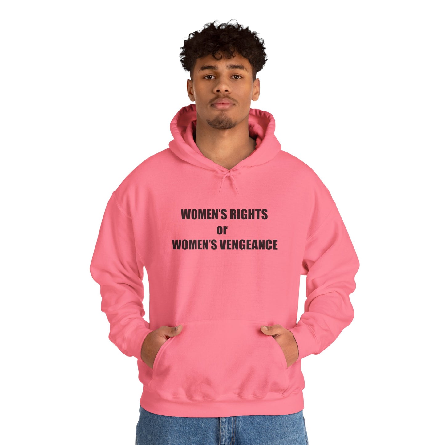 Hooded Sweatshirt - Women's Rights or Women's Vengeance - Motivational Hoodie