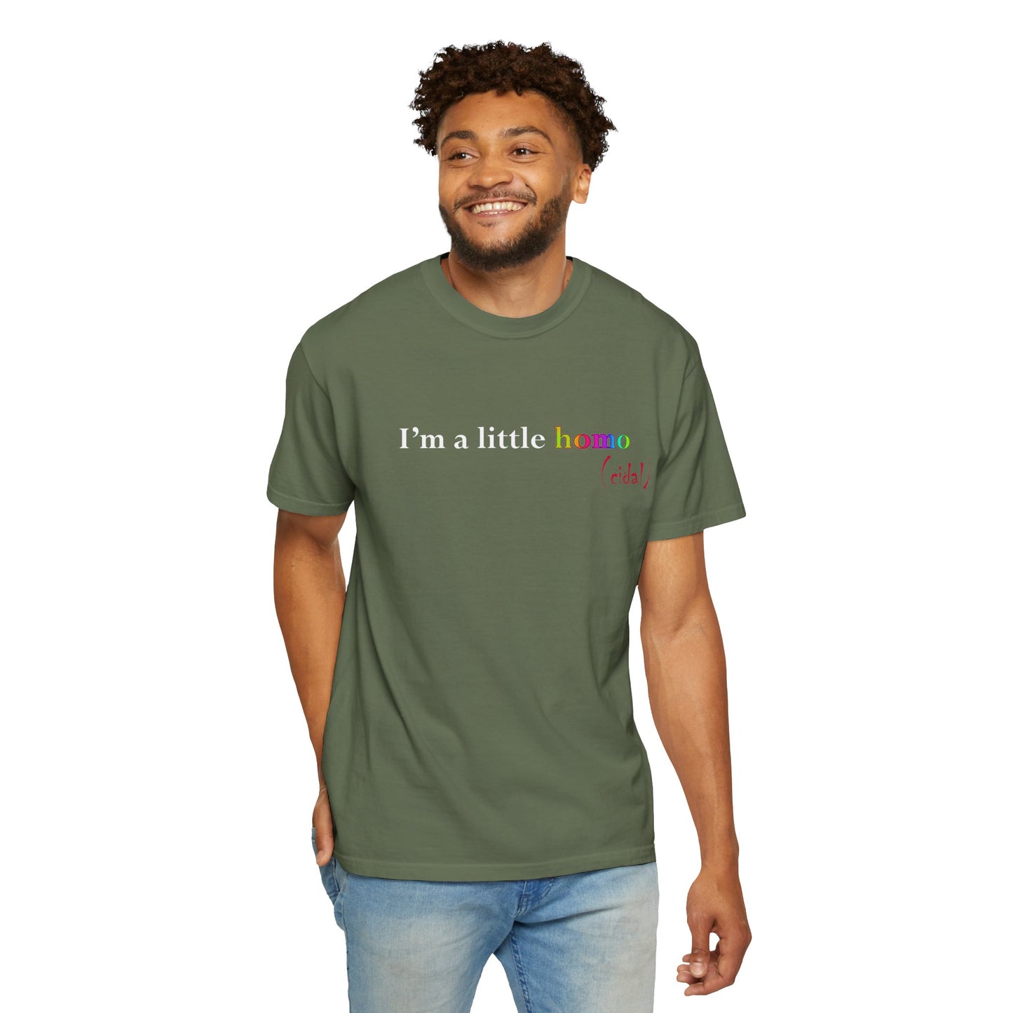 I'm a little homo (cidal) T-Shirt — Identity and Vibe Slogan Tee