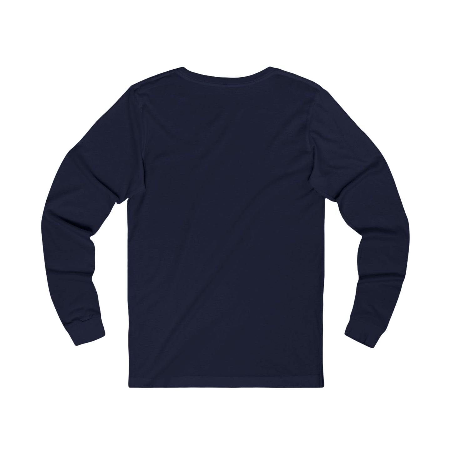 Long Sleeve Tee — "Playing peek-a-boo with reality doesn't make it disappear." Minimalist Statement Shirt