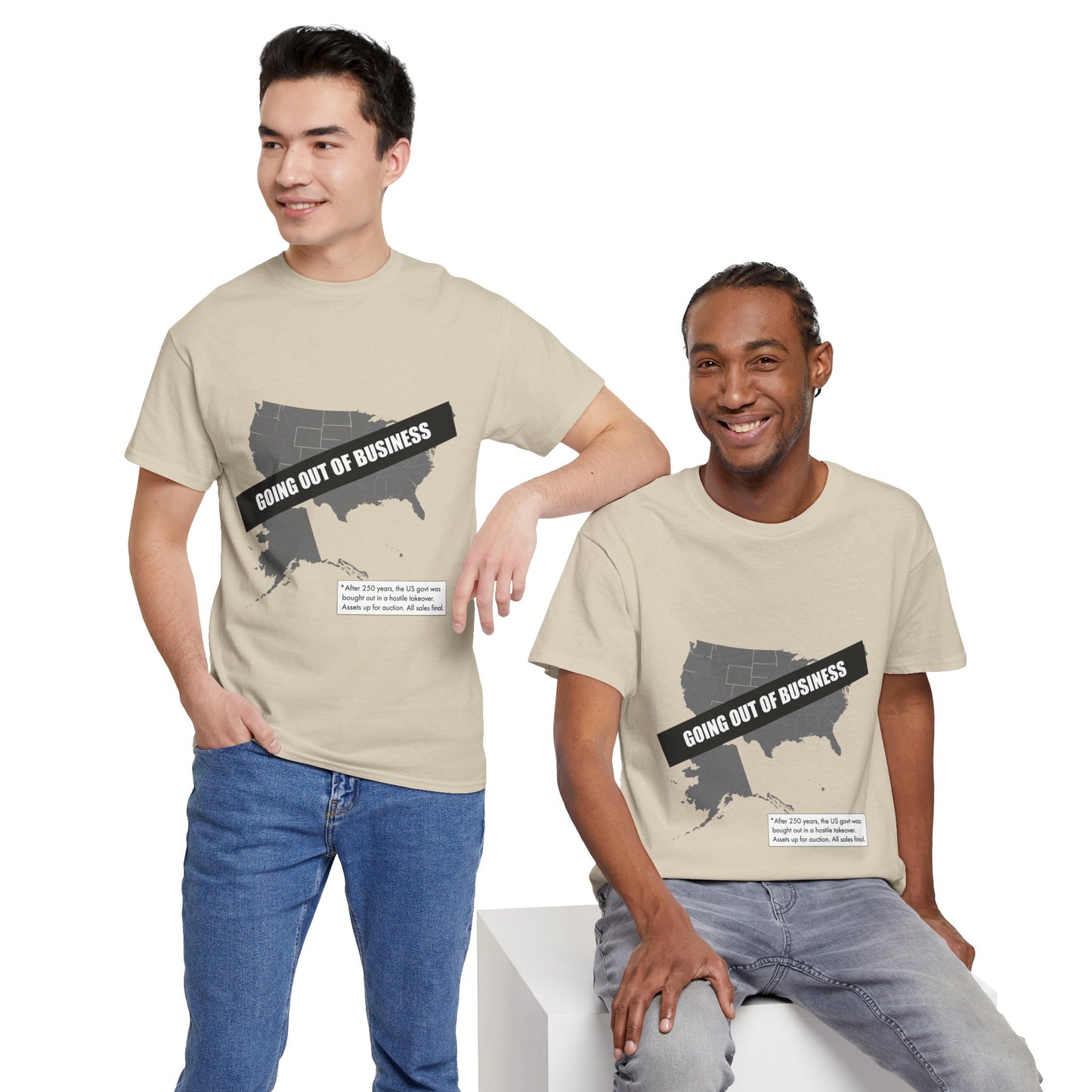 T‑Shirt — "Going Out of Business" USA Map Graphic Tee