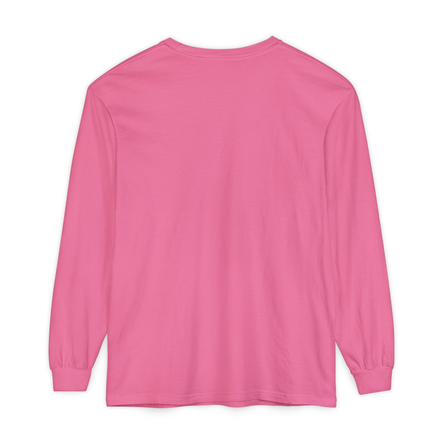 Invitation Only Long Sleeve Tee — Minimal Pink Text Graphic