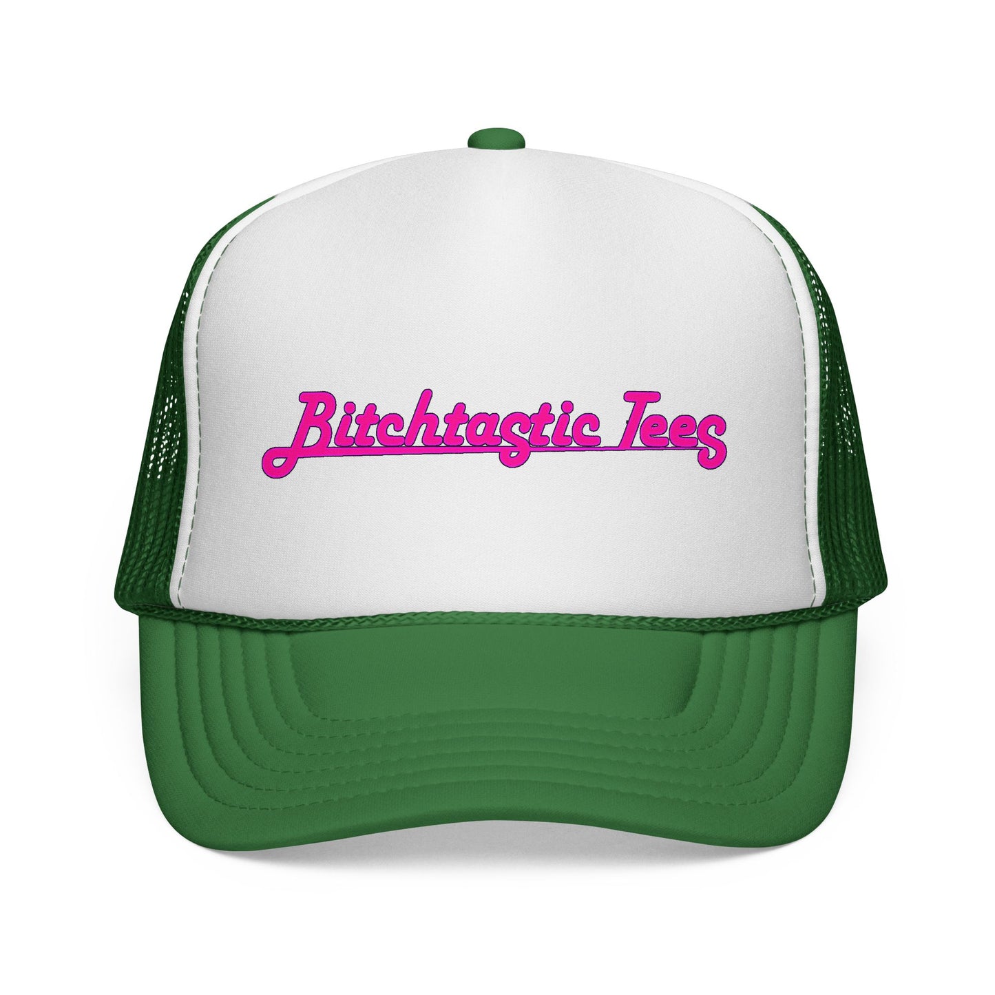 Trucker Cap — 'Bitchtastic Tees' Retro Script Foam Trucker Hat