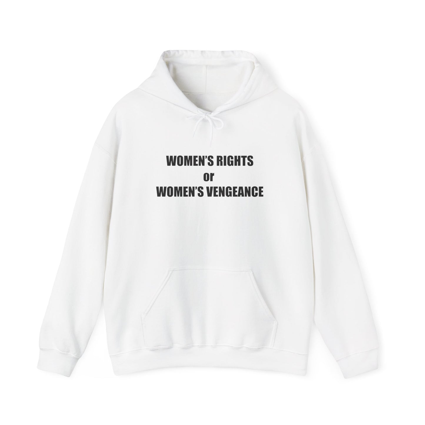 Hooded Sweatshirt - Women's Rights or Women's Vengeance - Motivational Hoodie