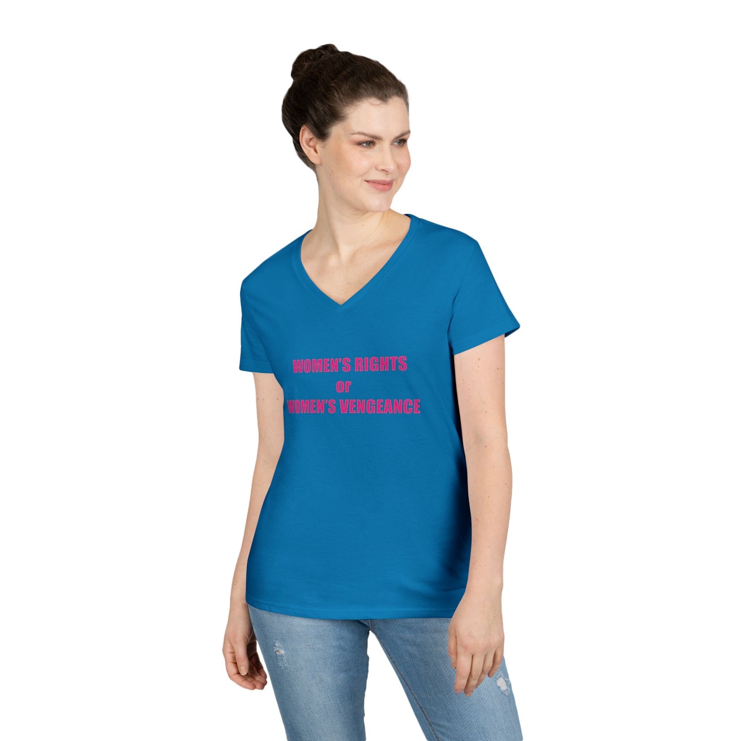 Women's Rights or Women's Vengeance V-Neck Tee