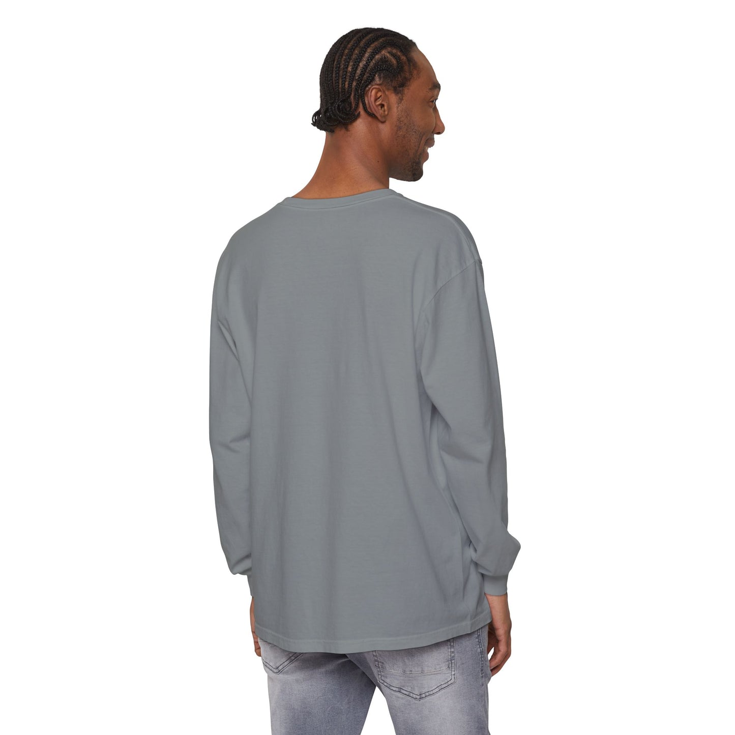 Invitation Only Long Sleeve Tee — Minimal Pink Text Graphic