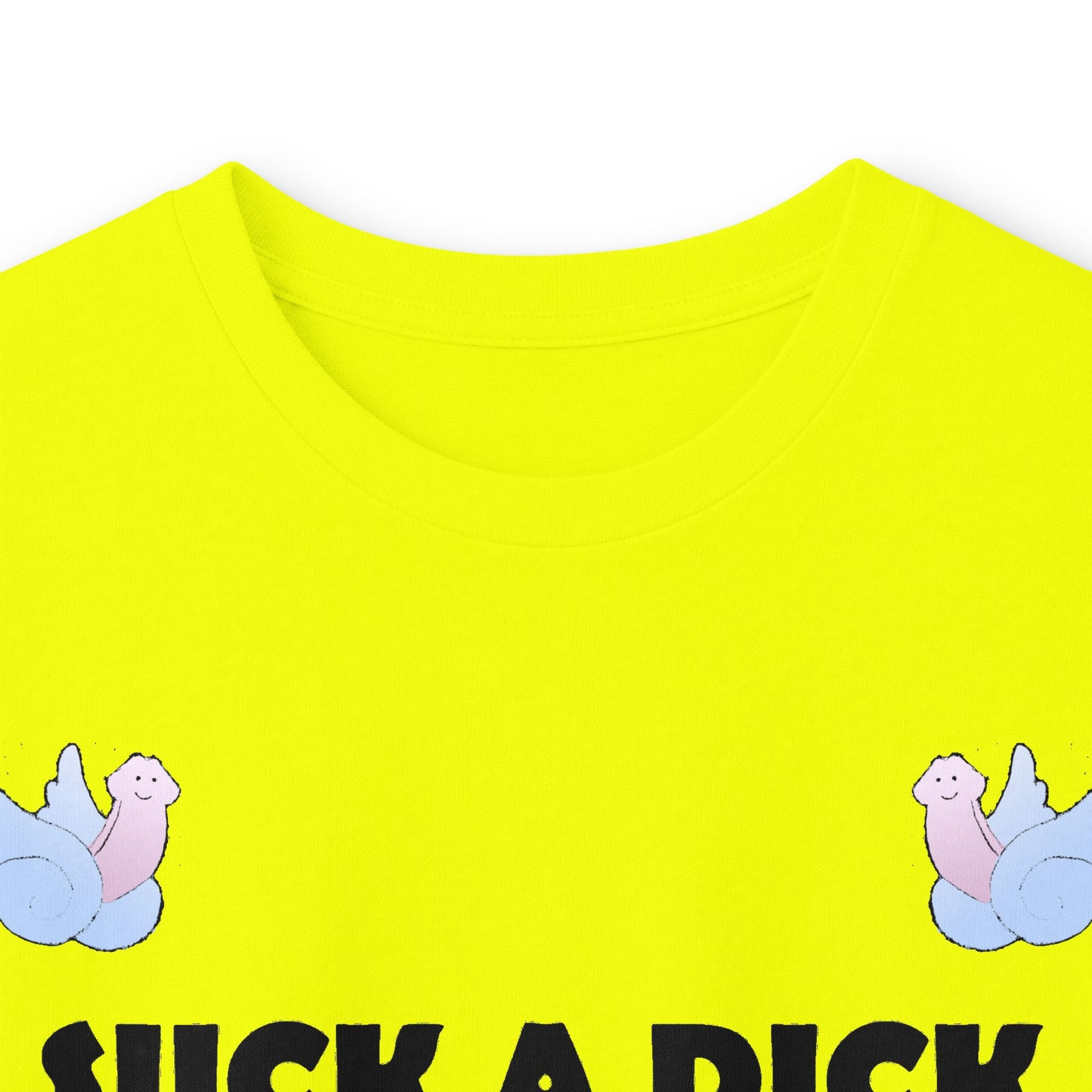 Graphic Squared Long Sleeve Tee — “Suck a Dick Instead of Being One”