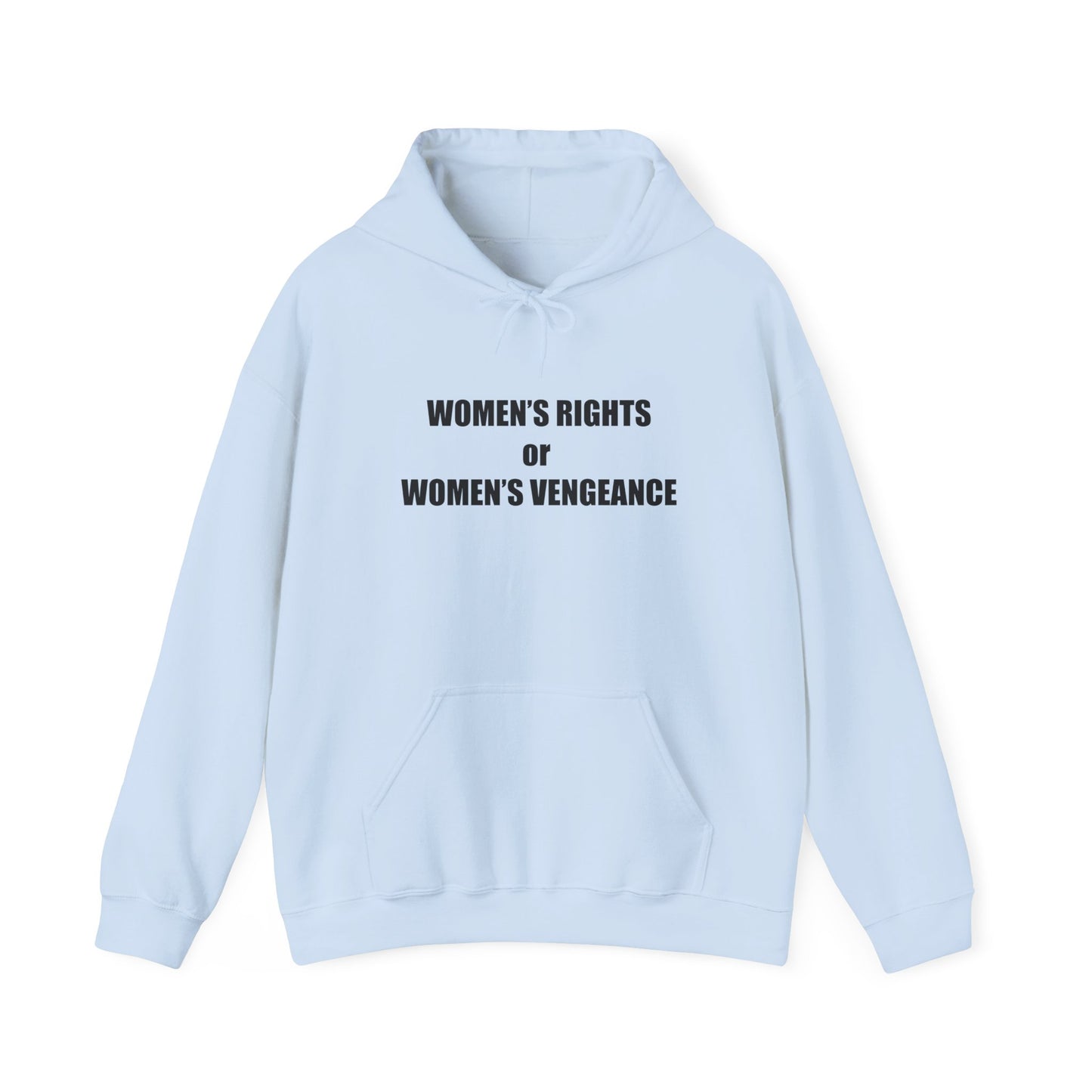 Hooded Sweatshirt - Women's Rights or Women's Vengeance - Motivational Hoodie