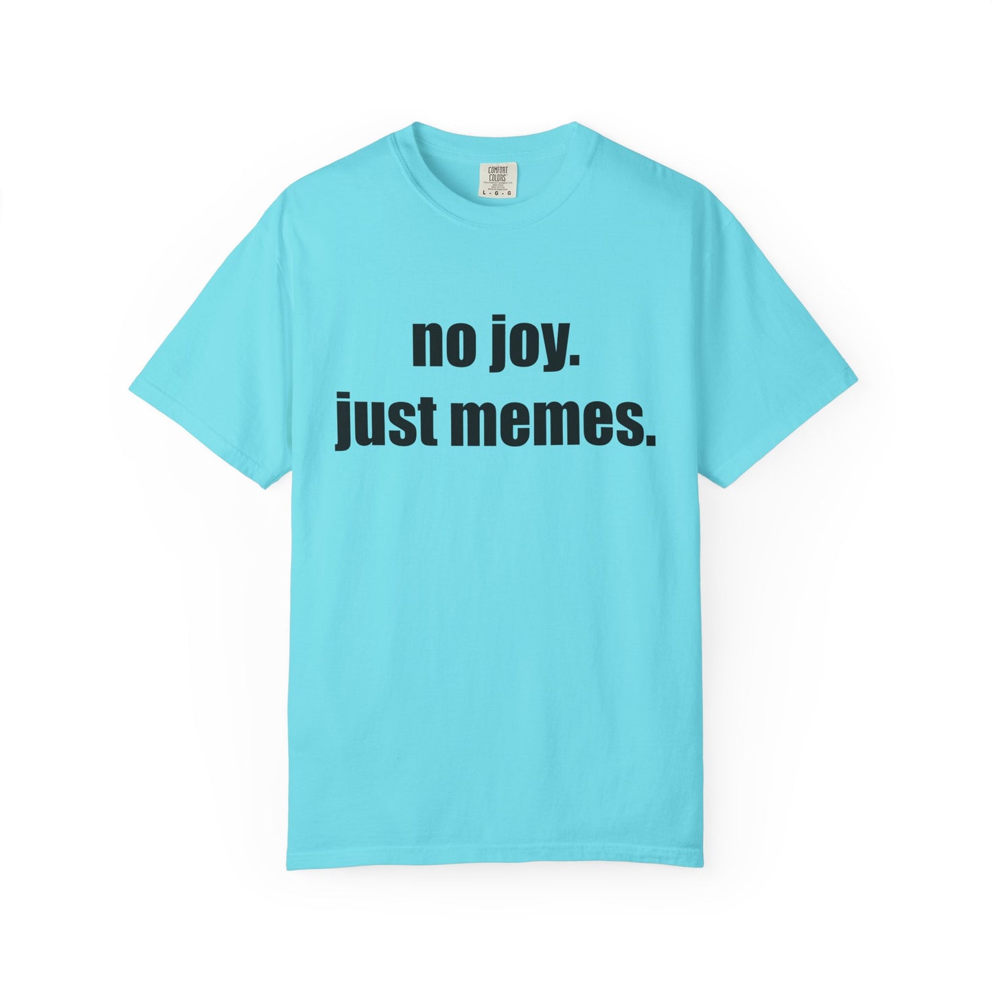 T-Shirt — "no joy. just memes." Graphic Tee