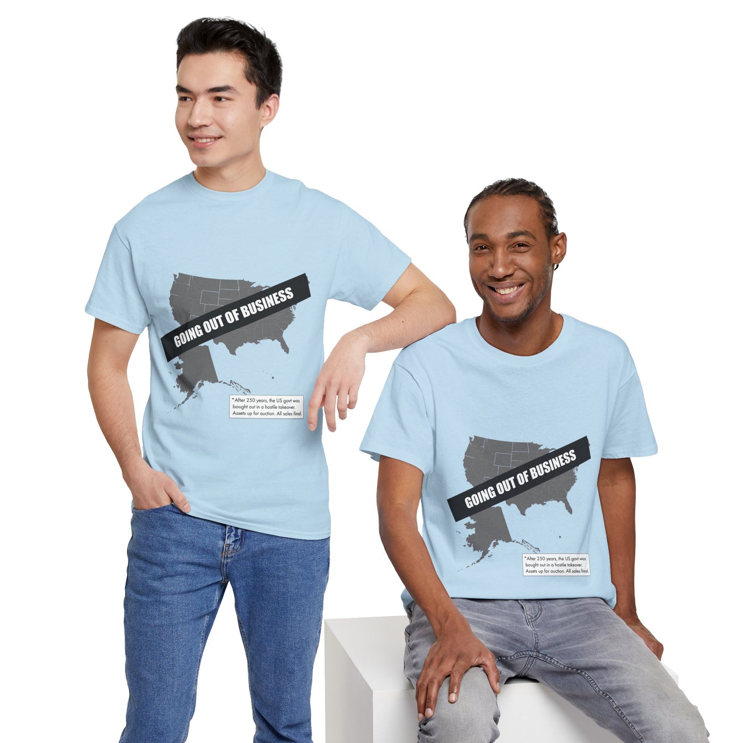 T‑Shirt — "Going Out of Business" USA Map Graphic Tee