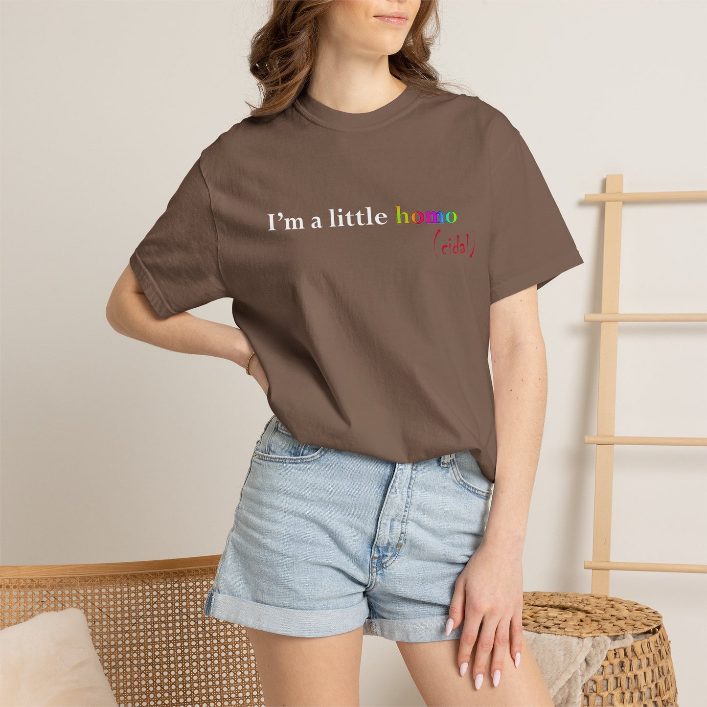 I'm a little homo (cidal) T-Shirt — Identity and Vibe Slogan Tee