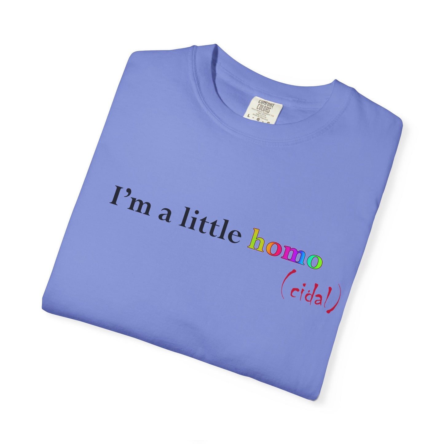 I'm a little homo (cidal) T-Shirt — Funny Statement Tee