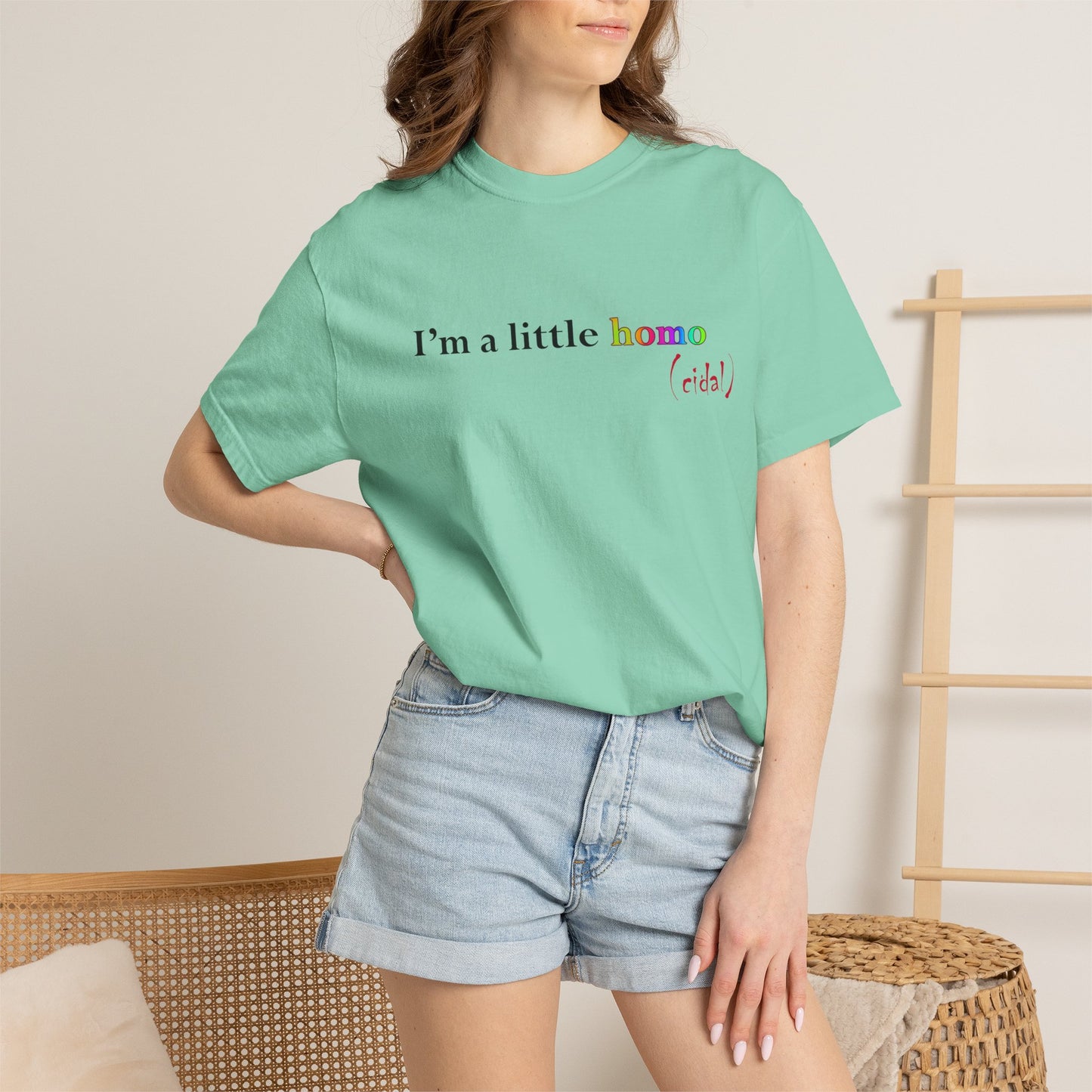 I'm a little homo (cidal) T-Shirt — Funny Statement Tee
