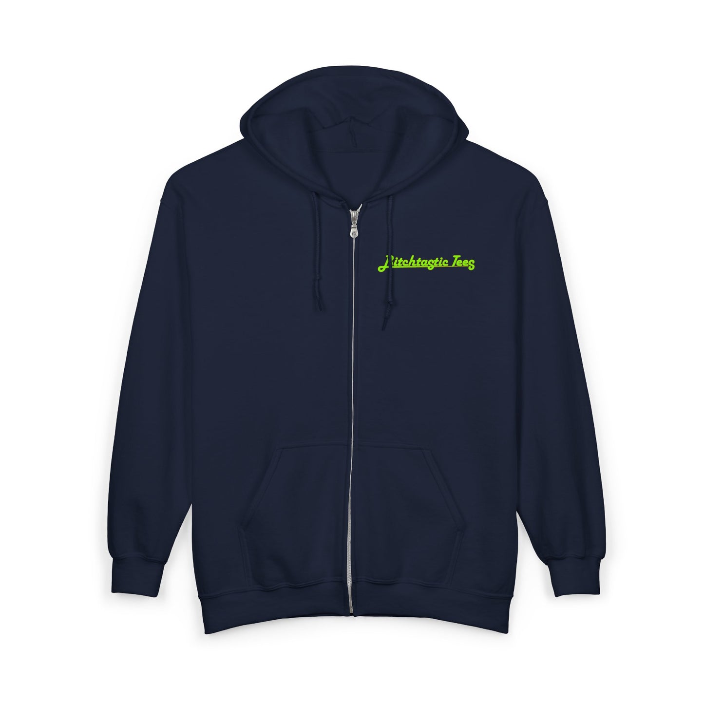 Full Zip Hoodie - "Stop Banning Books (your kids can't read anyway)" Novelty Protest Zip-Up