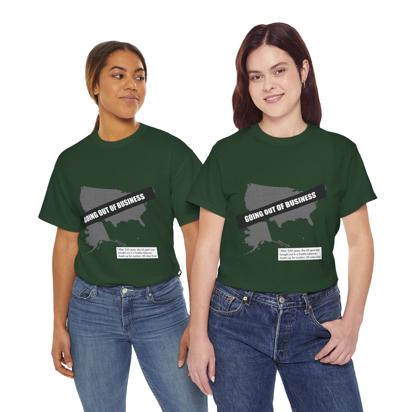 T‑Shirt — "Going Out of Business" USA Map Graphic Tee