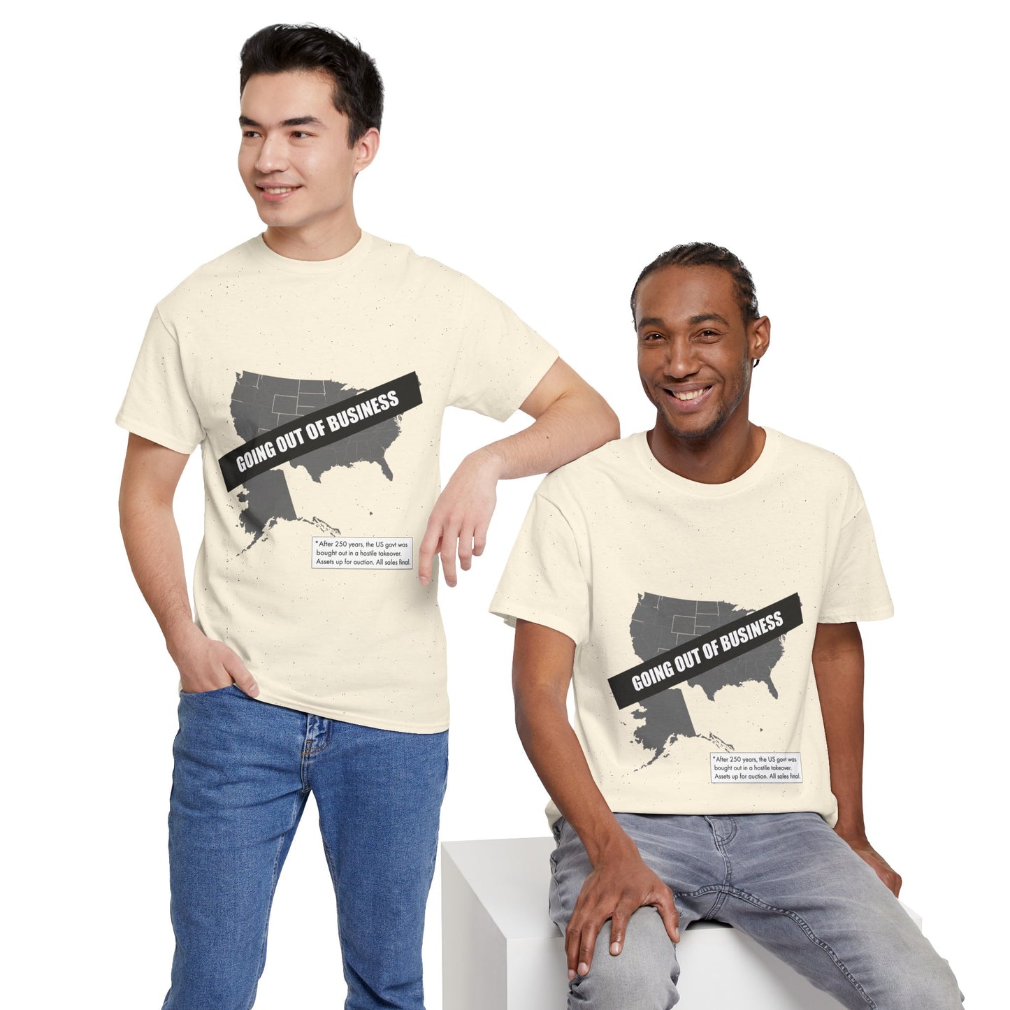 T‑Shirt — "Going Out of Business" USA Map Graphic Tee