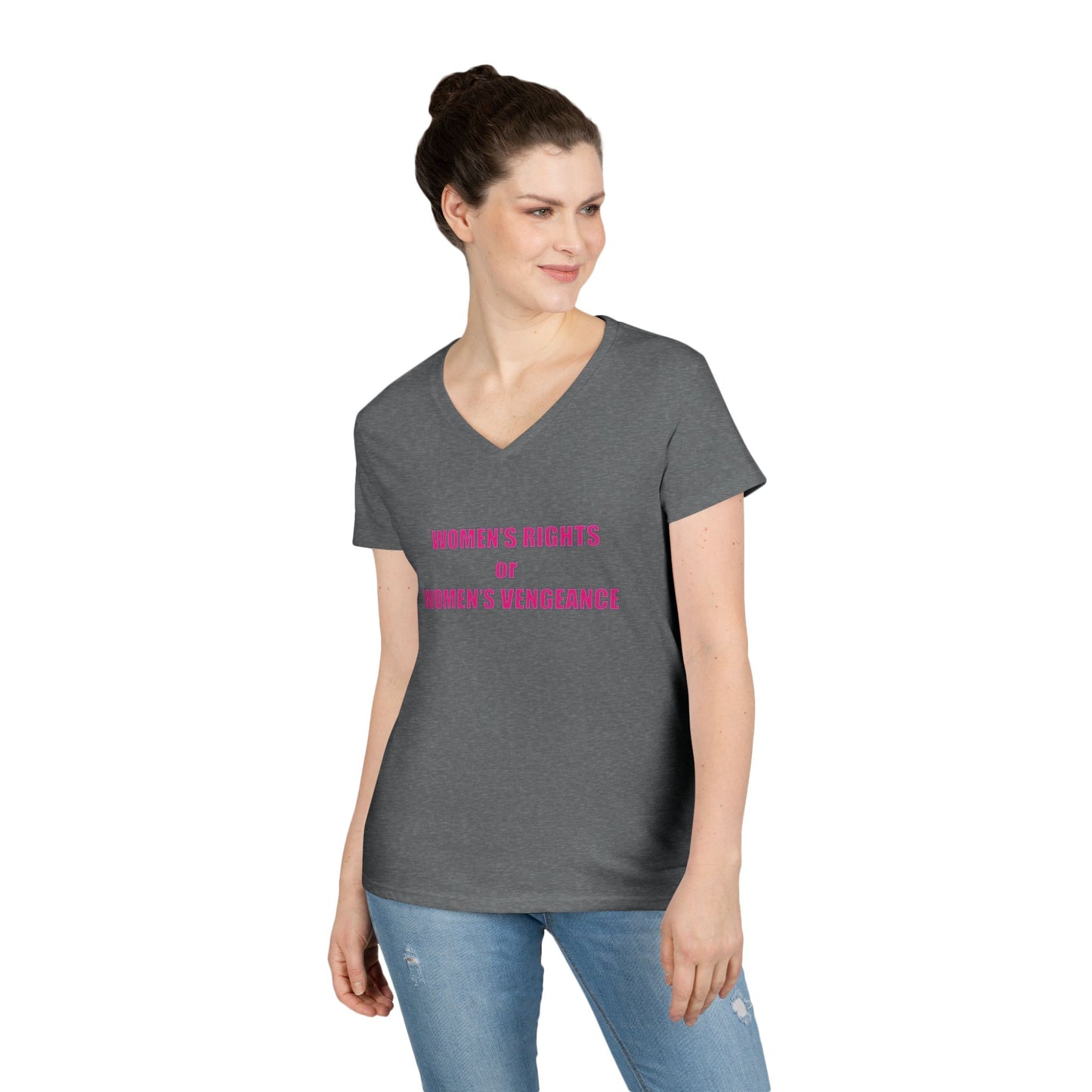 Women's Rights or Women's Vengeance V-Neck Tee