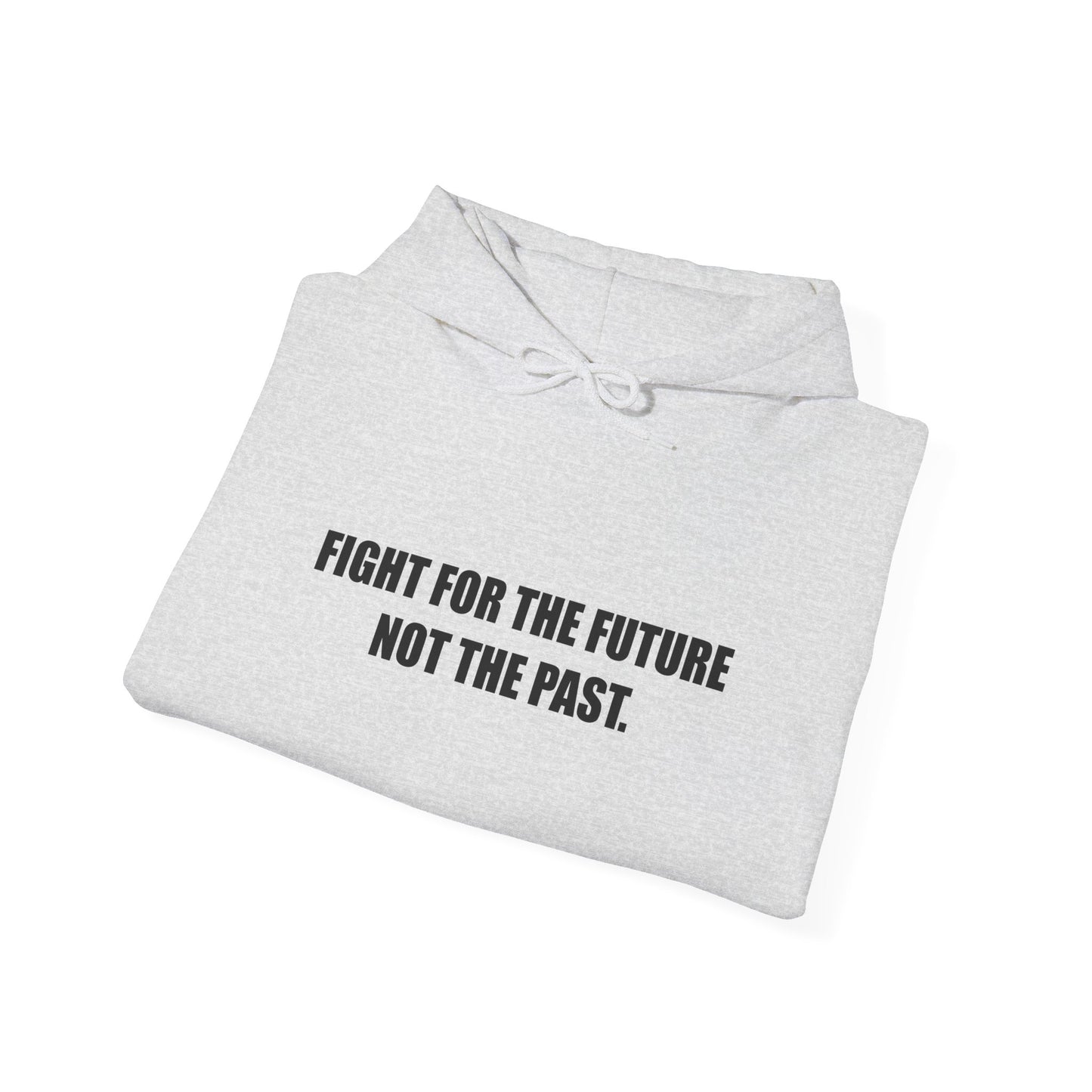 Hoodie — "Fight for the Future Not the Past" Motivational Slogan Hoodie