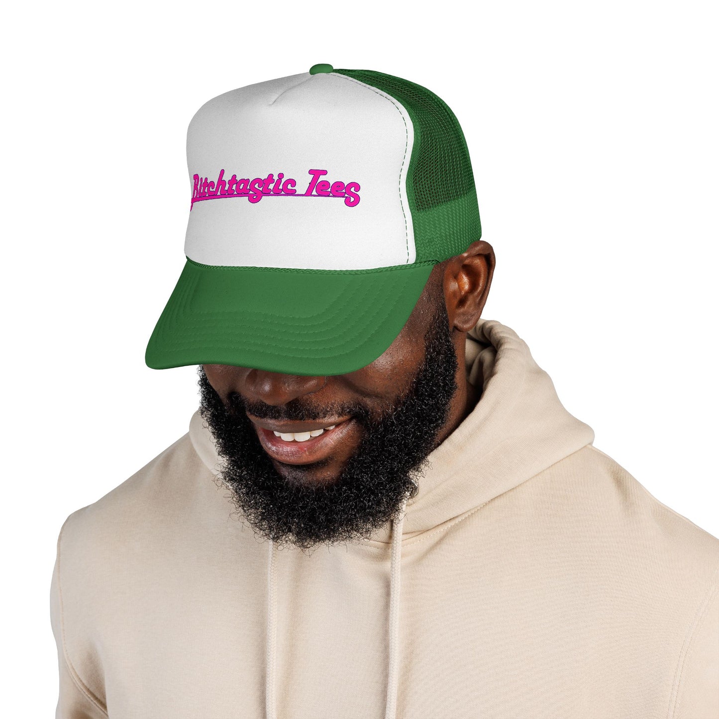Trucker Cap — 'Bitchtastic Tees' Retro Script Foam Trucker Hat