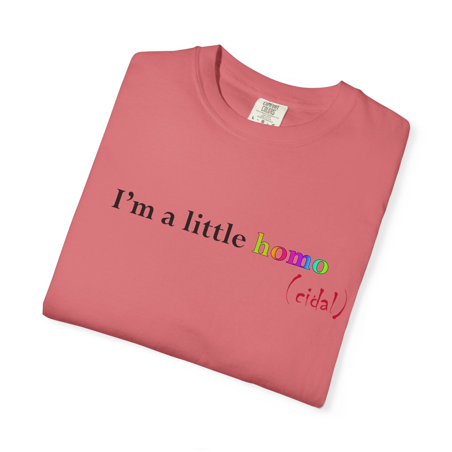 I'm a little homo (cidal) T-Shirt — Funny Statement Tee