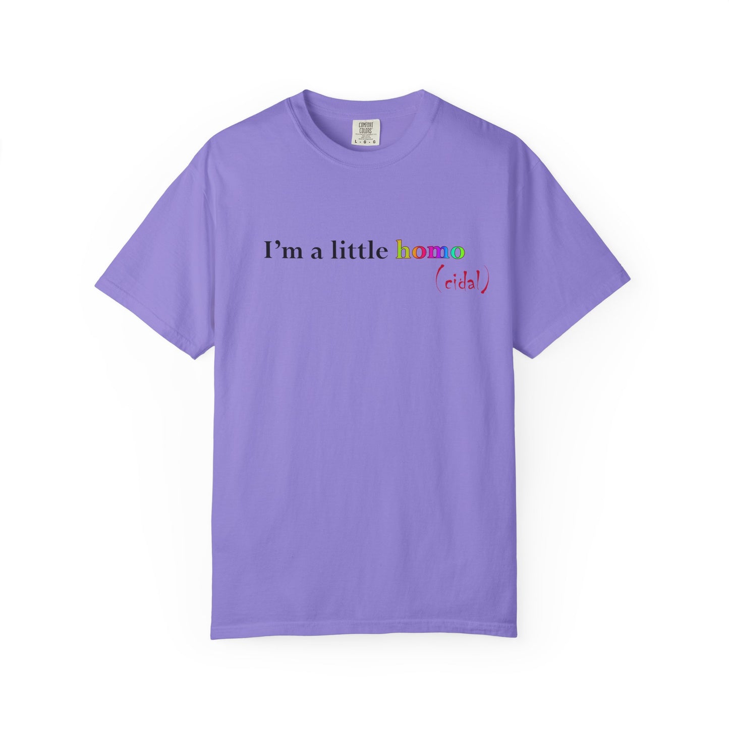 I'm a little homo (cidal) T-Shirt — Funny Statement Tee
