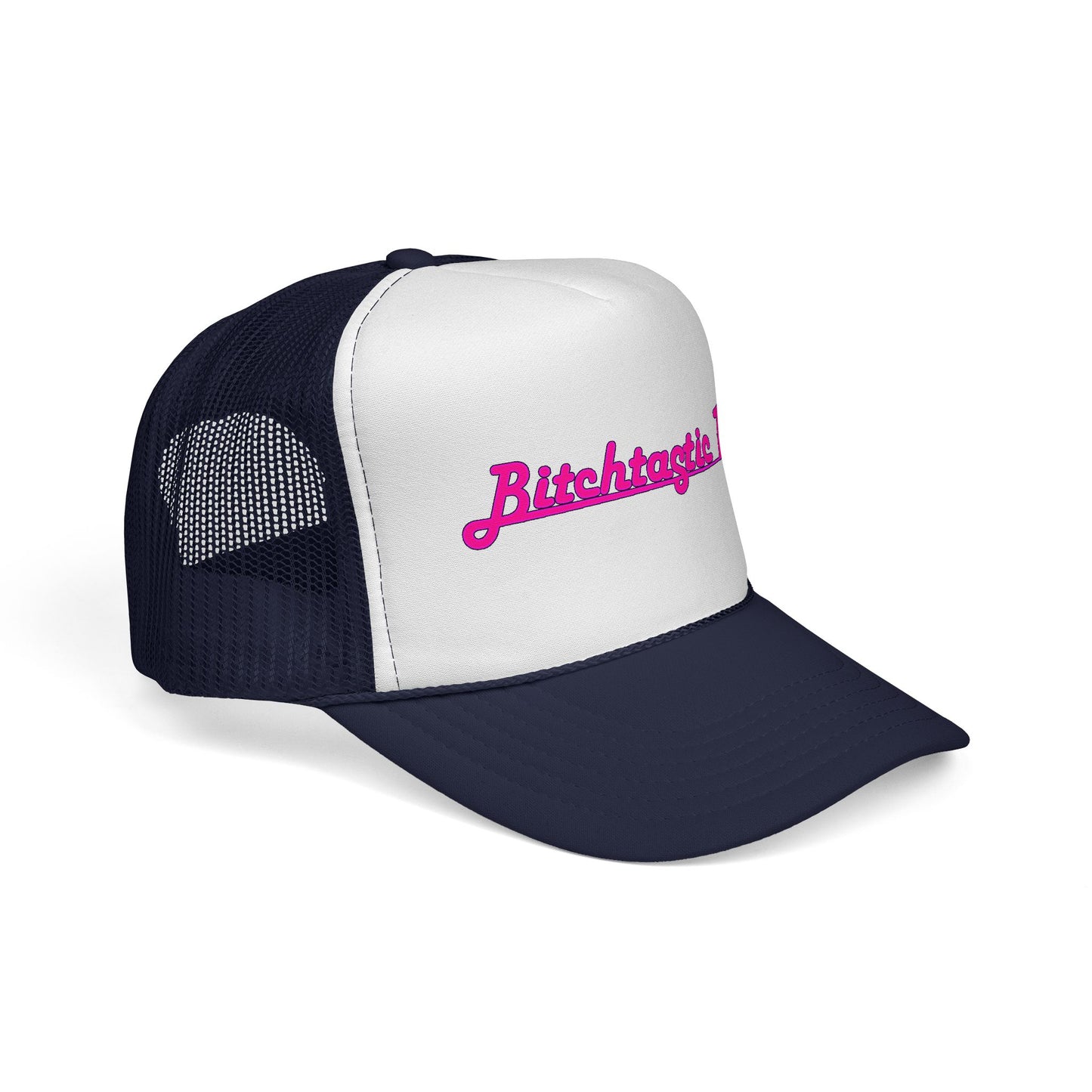 Trucker Cap — 'Bitchtastic Tees' Retro Script Foam Trucker Hat