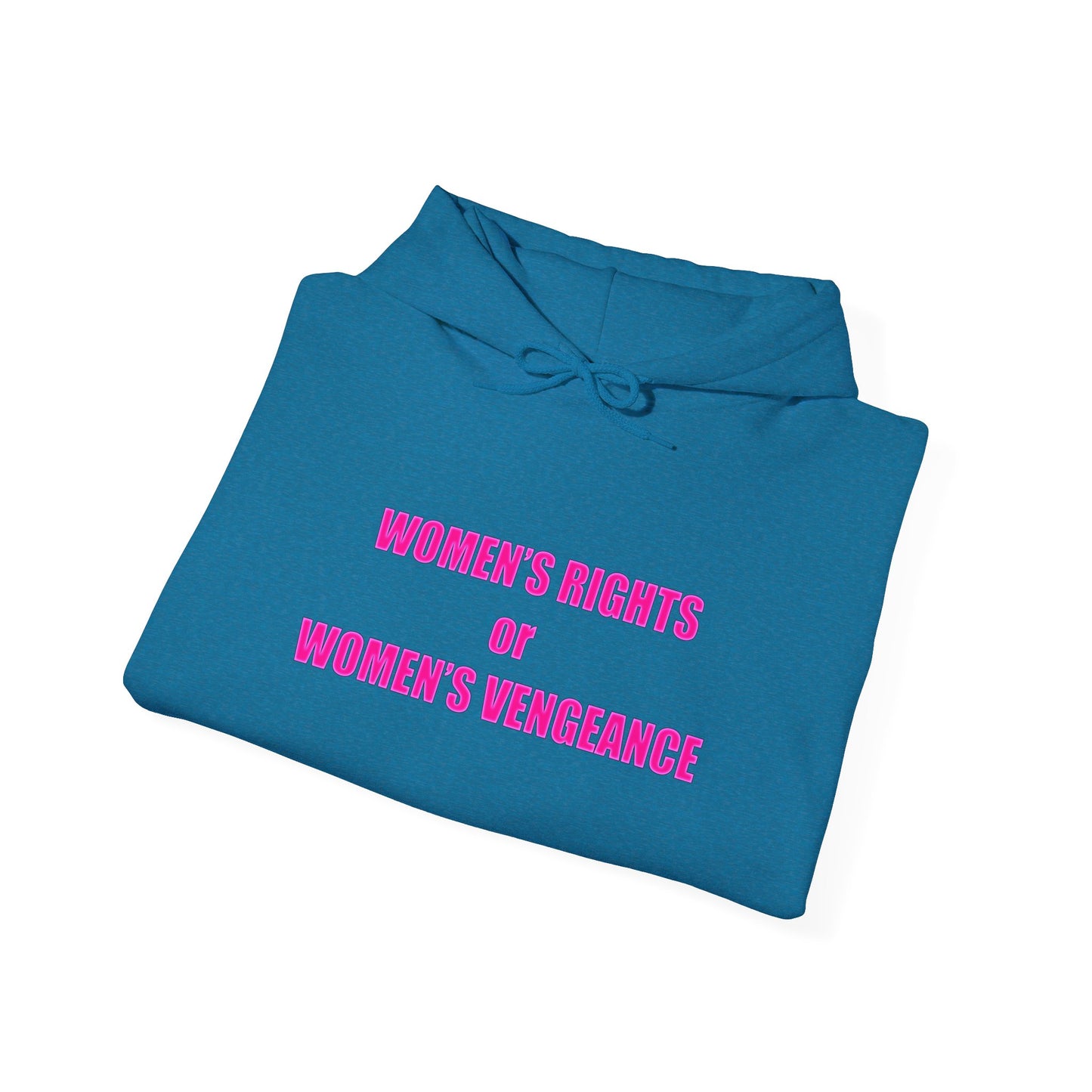 Pullover Hooded Sweatshirt - Women's Rights or Women's Vengeance Inspirational Protest Hoodie
