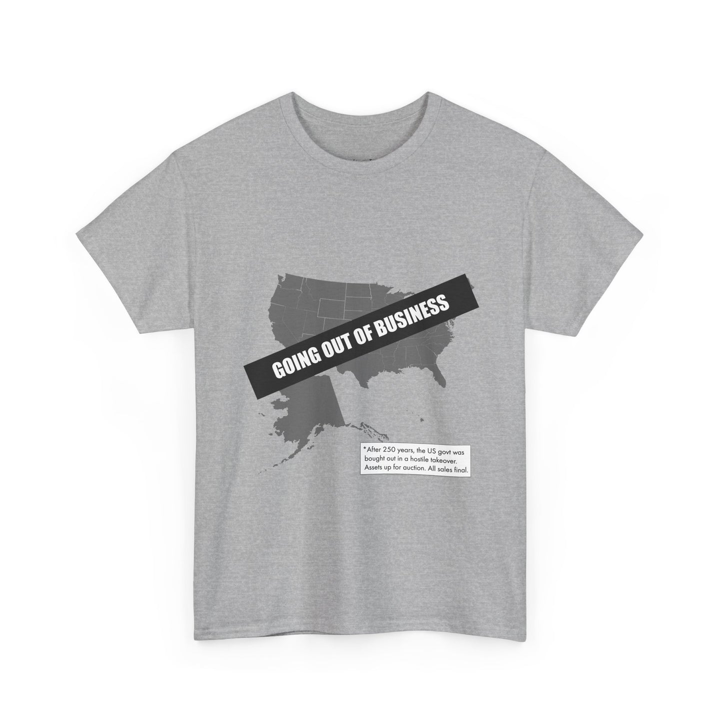 T‑Shirt — "Going Out of Business" USA Map Graphic Tee