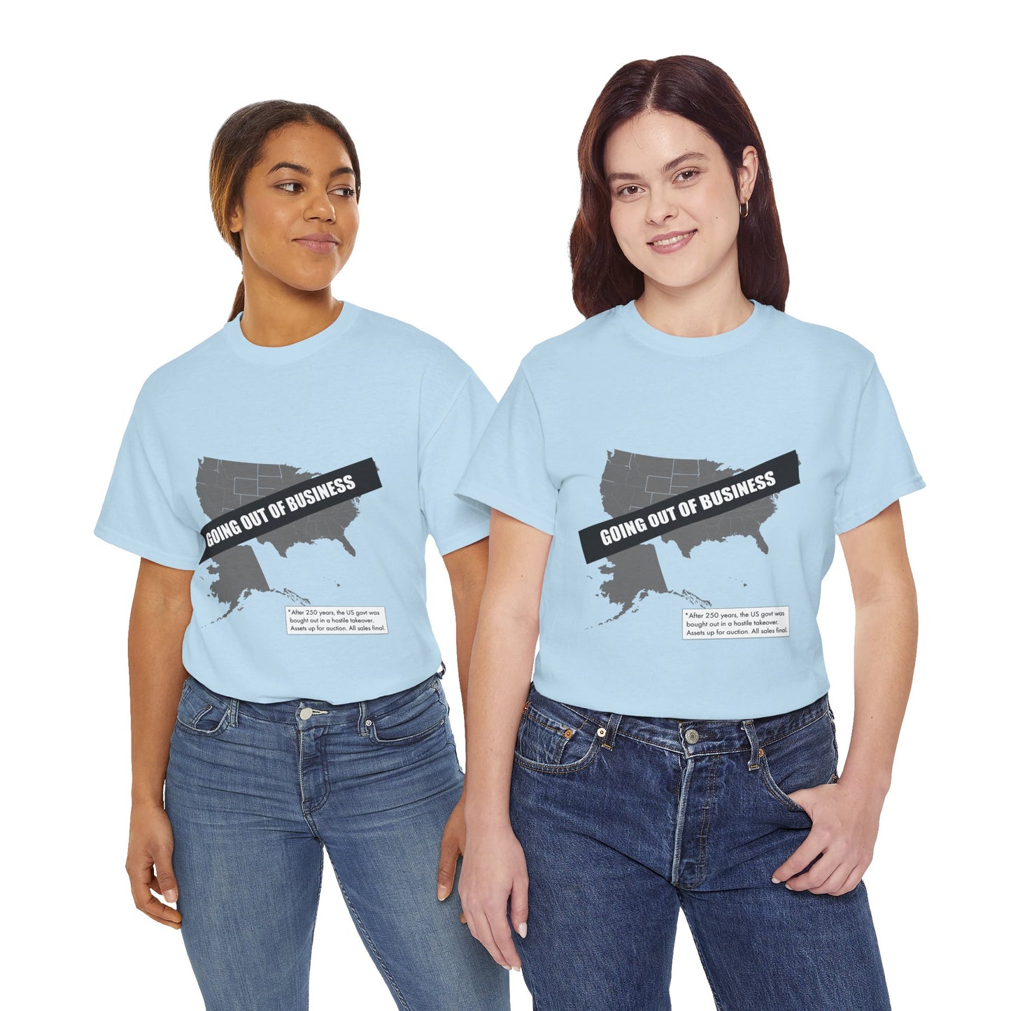 T‑Shirt — "Going Out of Business" USA Map Graphic Tee
