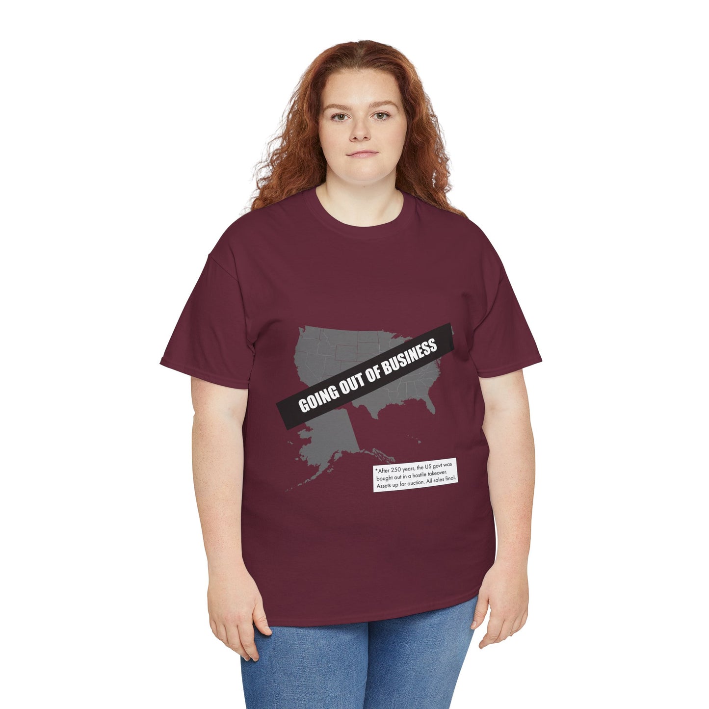 T‑Shirt — "Going Out of Business" USA Map Graphic Tee