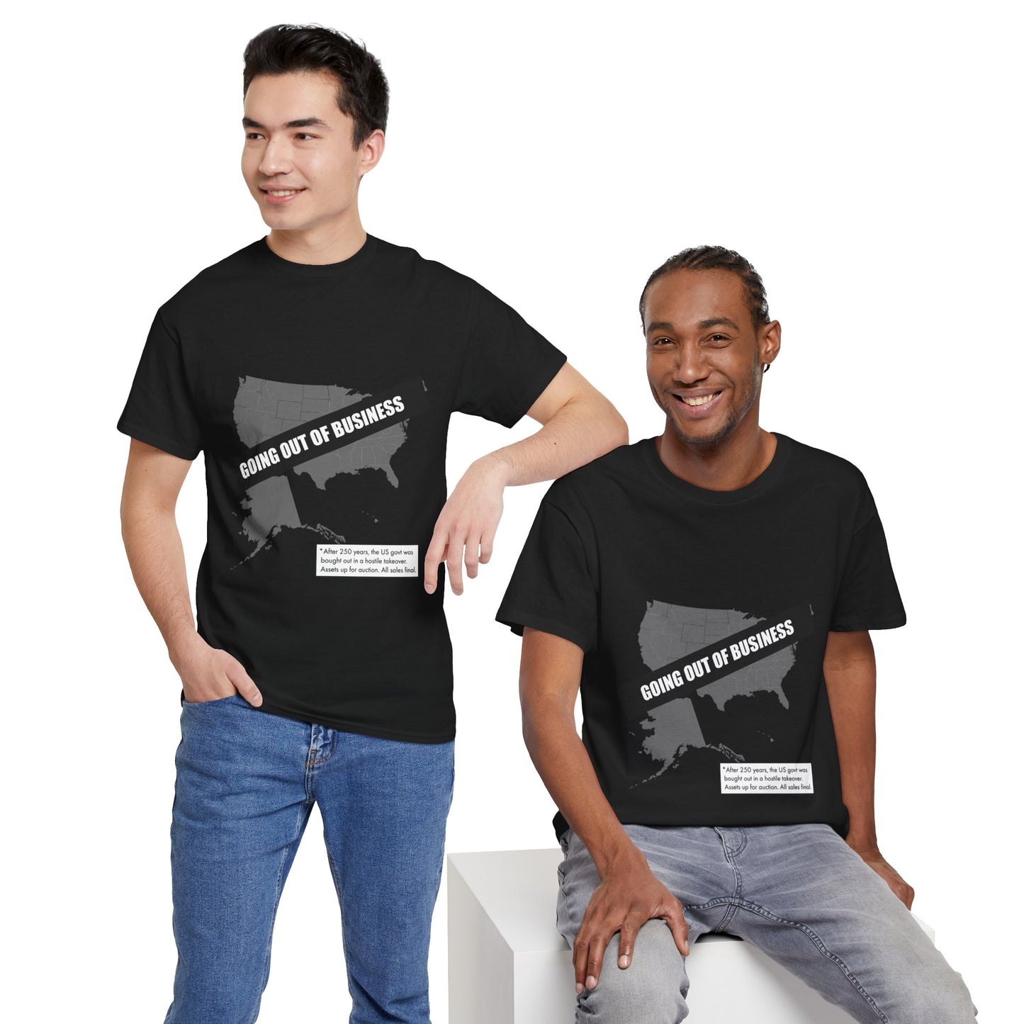 T‑Shirt — "Going Out of Business" USA Map Graphic Tee