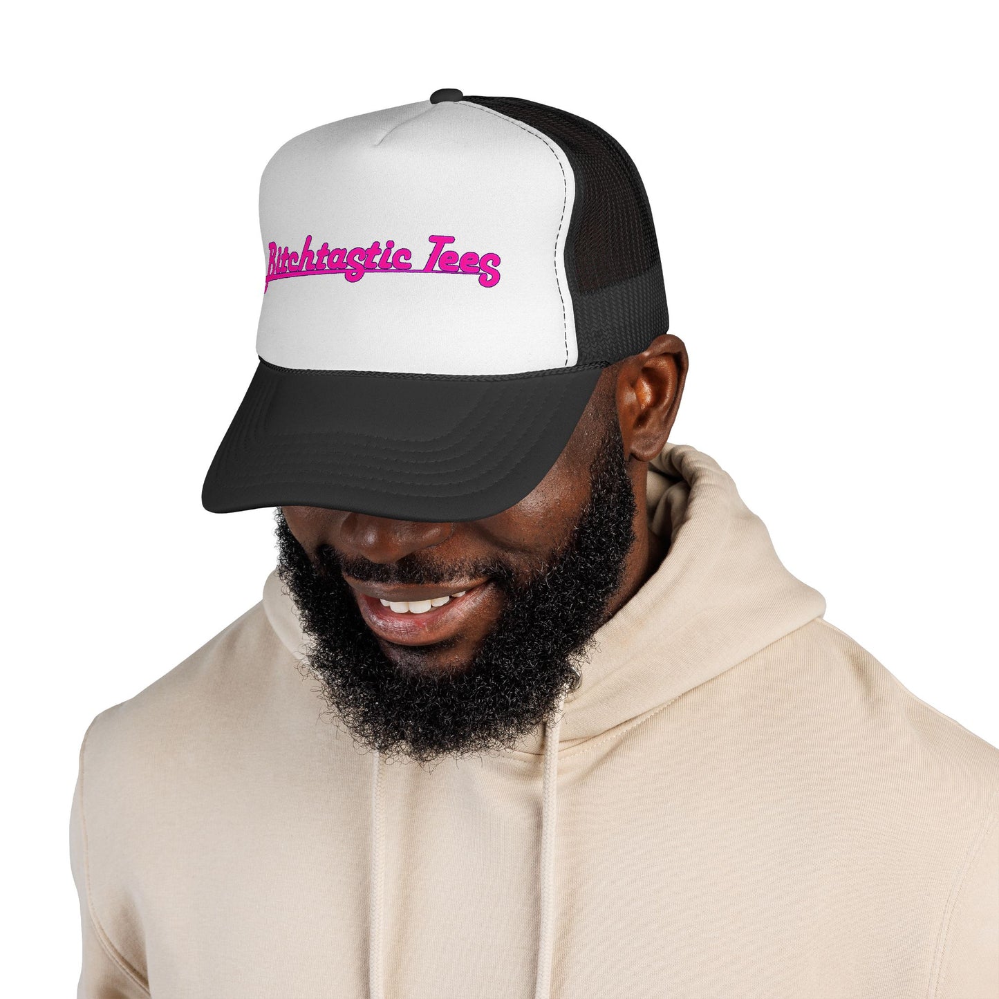 Trucker Cap — 'Bitchtastic Tees' Retro Script Foam Trucker Hat