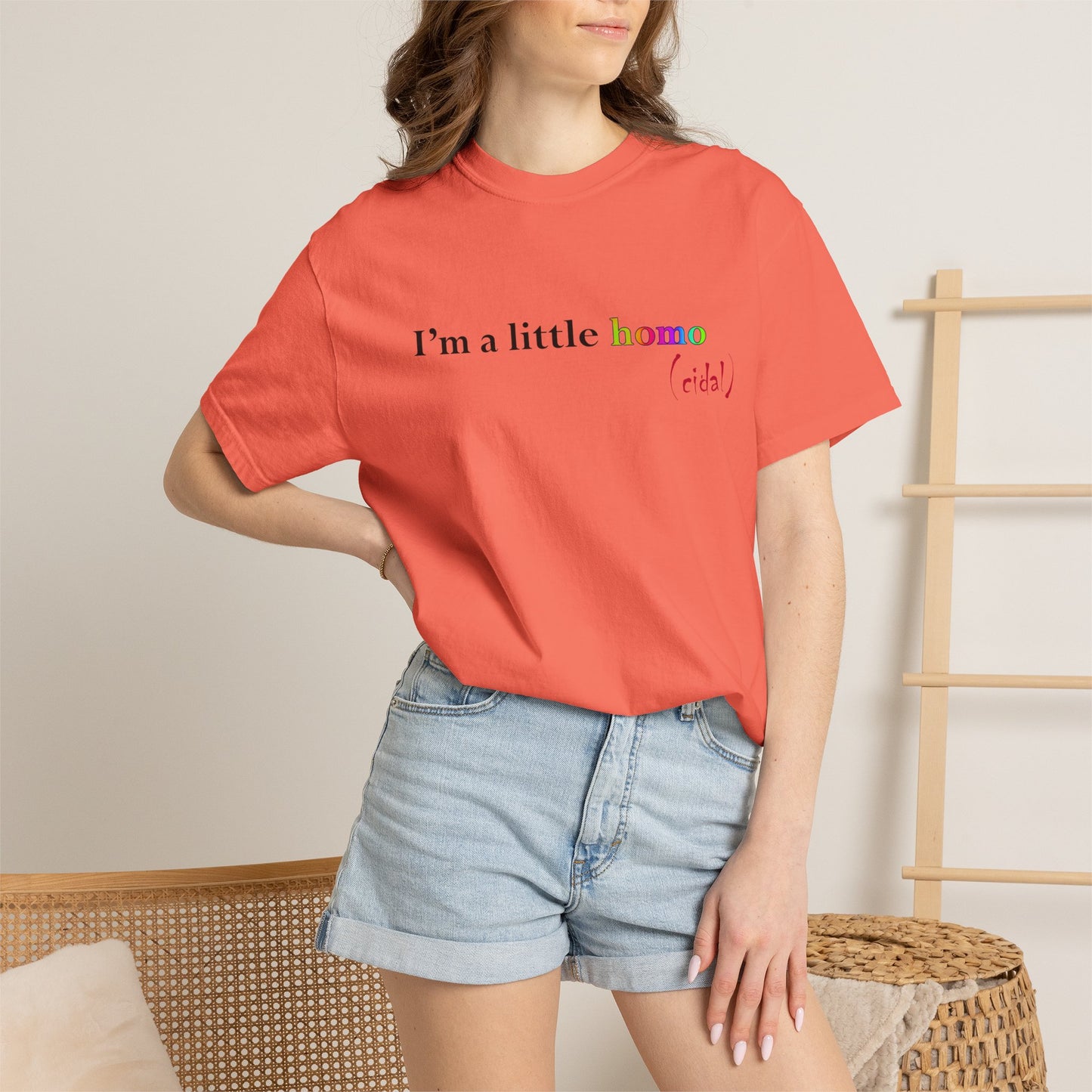 I'm a little homo (cidal) T-Shirt — Funny Statement Tee