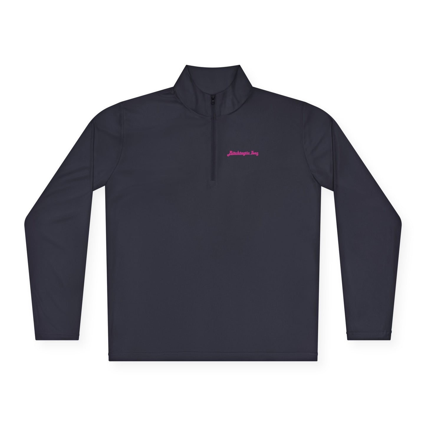 Quarter-Zip Pullover — Colorful Retro Flower Graphic with "Socially Inconvenient" Text