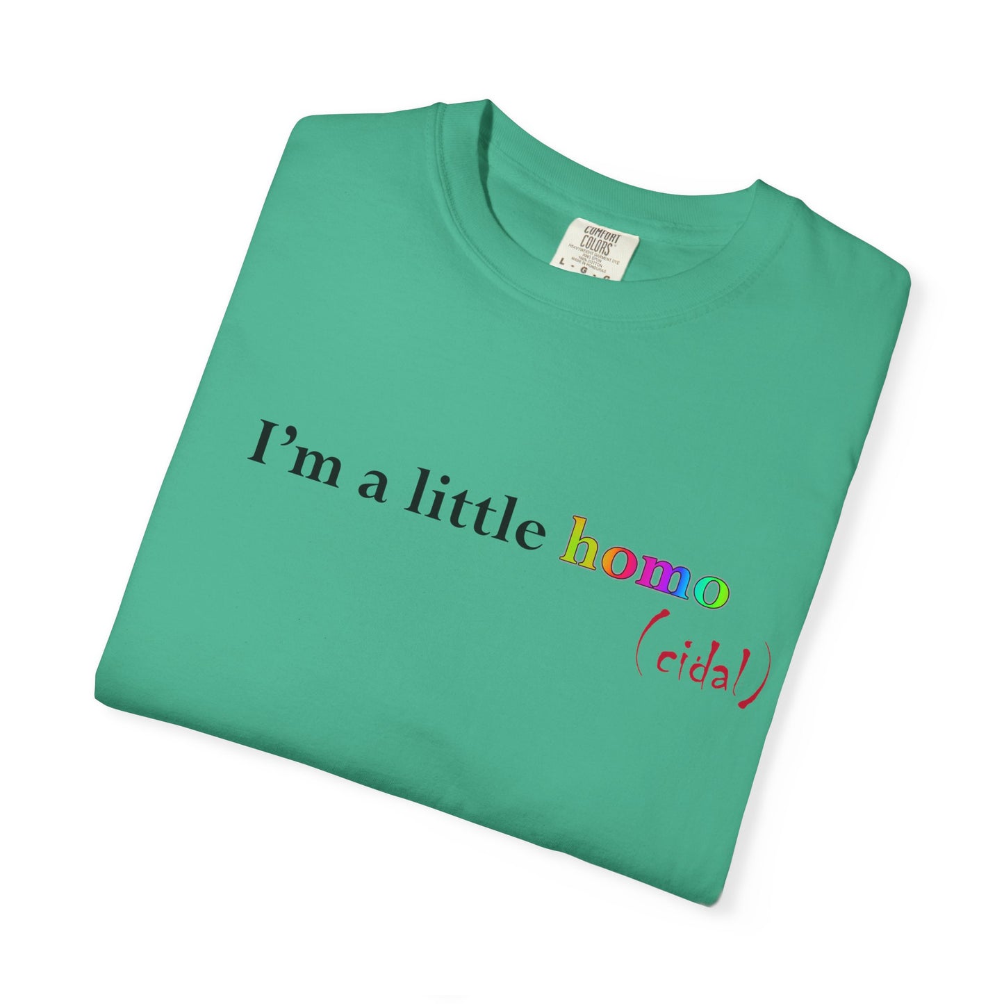 I'm a little homo (cidal) T-Shirt — Funny Statement Tee