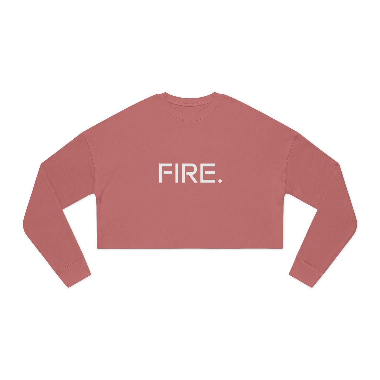 FIRE. Cropped Sweatshirt — Women's Casual Graphic Crop Top