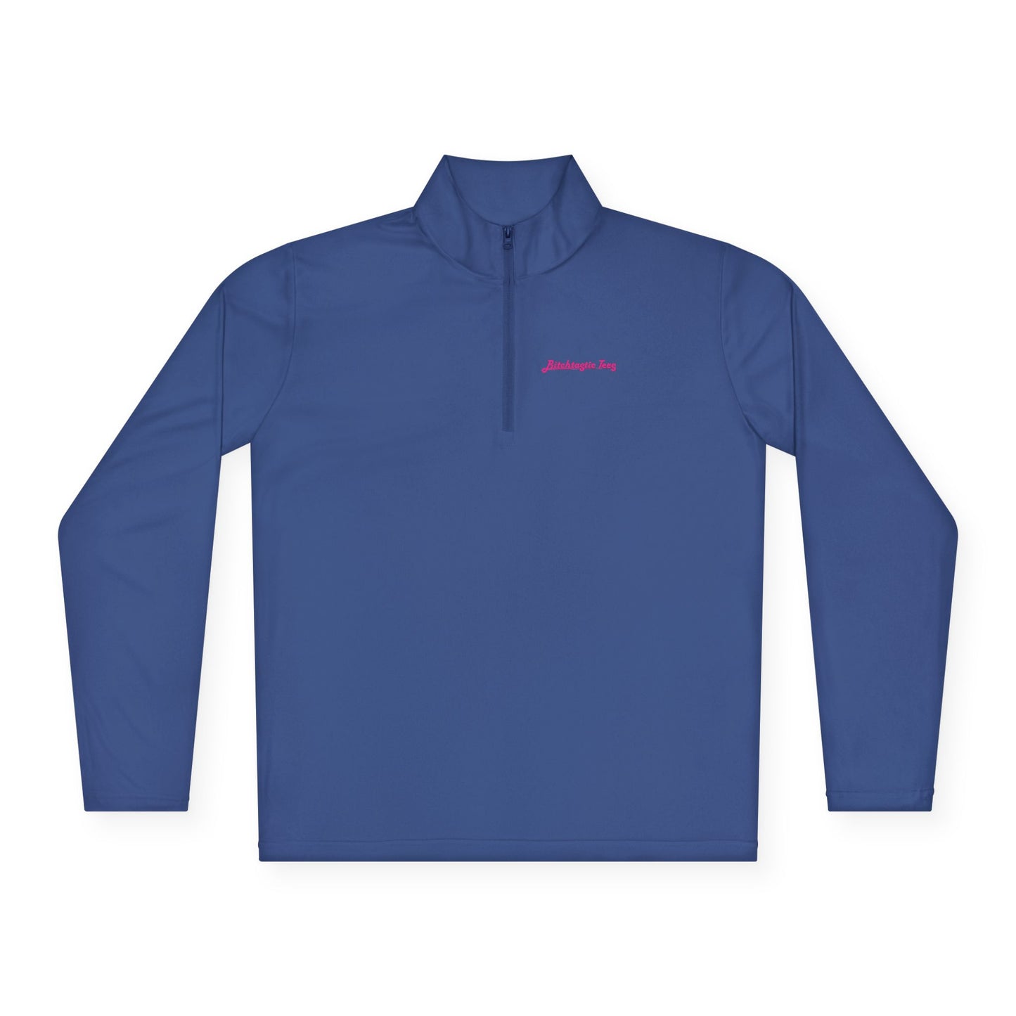 Quarter-Zip Pullover — Colorful Retro Flower Graphic with "Socially Inconvenient" Text