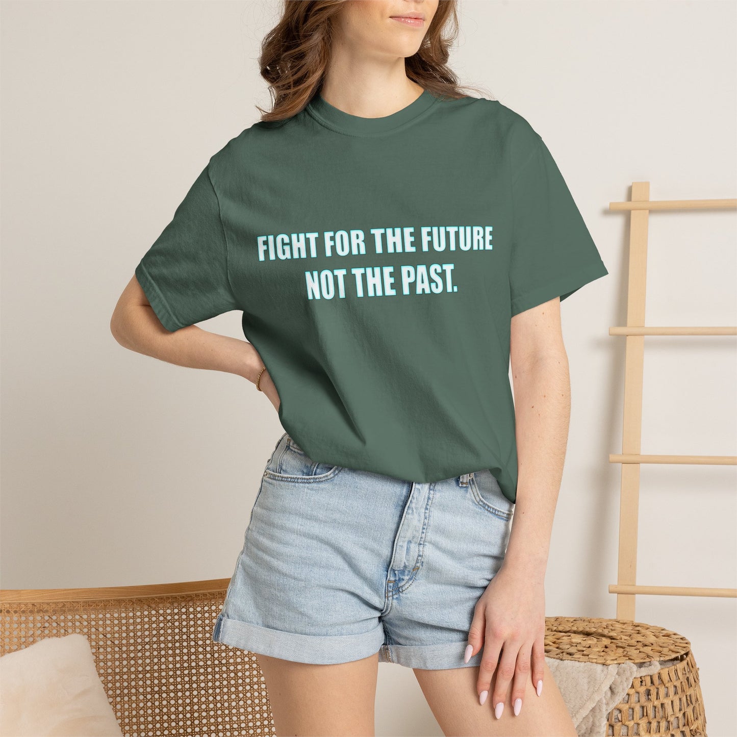 Fight for the Future T-Shirt — Environmental Urgency Slogan Tee