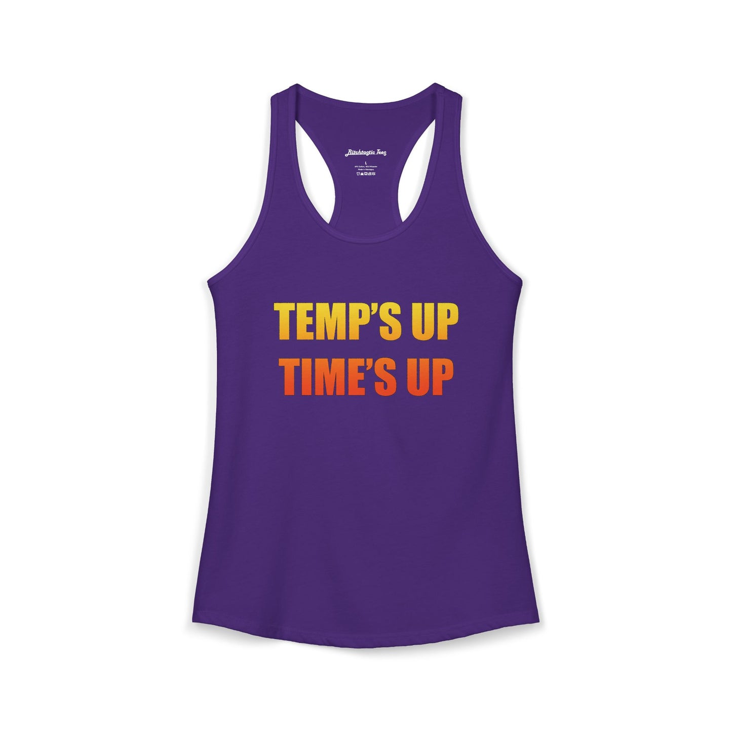Women's Ideal Racerback Tank - Temp's Up, Time's Up