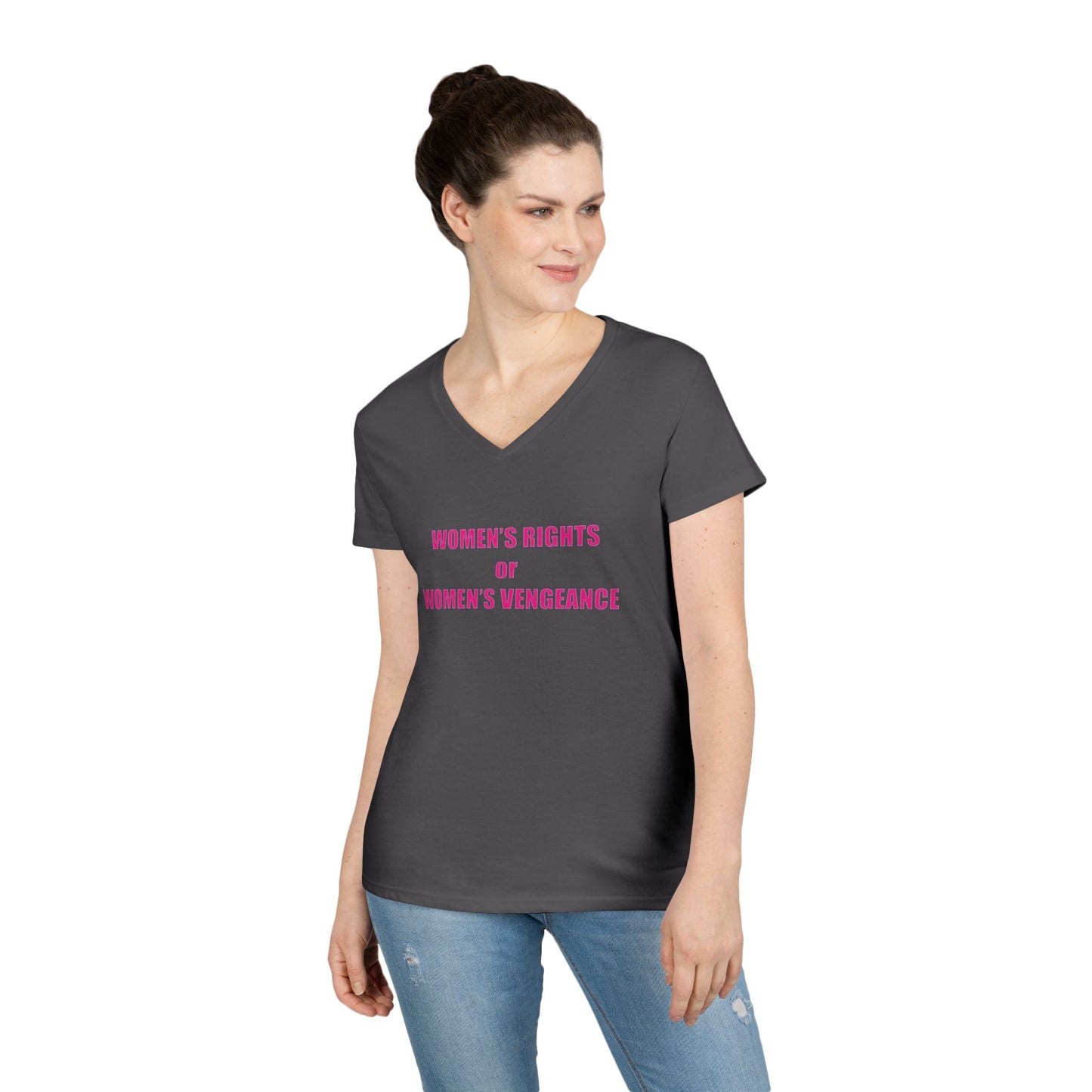 Women's Rights or Women's Vengeance V-Neck Tee