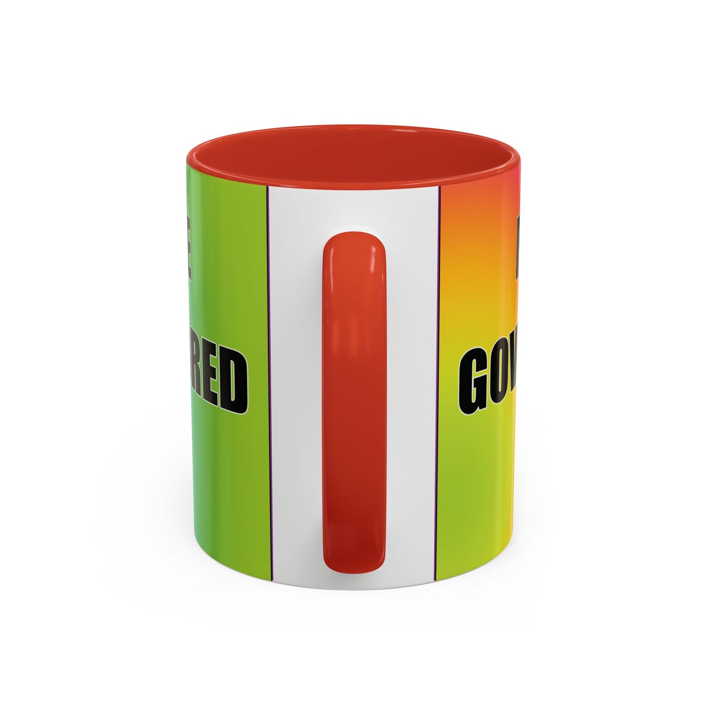 Coffee Mug — Bold Rainbow "F*** Off With The Government-Sponsored Gaslighting" Accent Mug