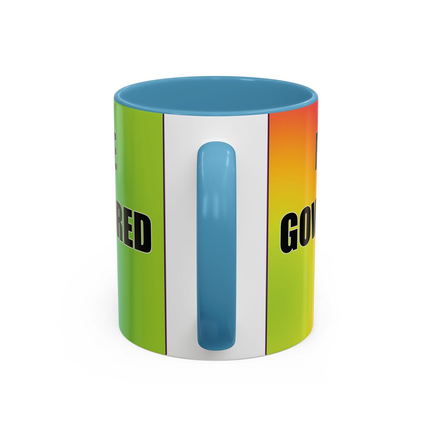 Coffee Mug — Bold Rainbow "F*** Off With The Government-Sponsored Gaslighting" Accent Mug