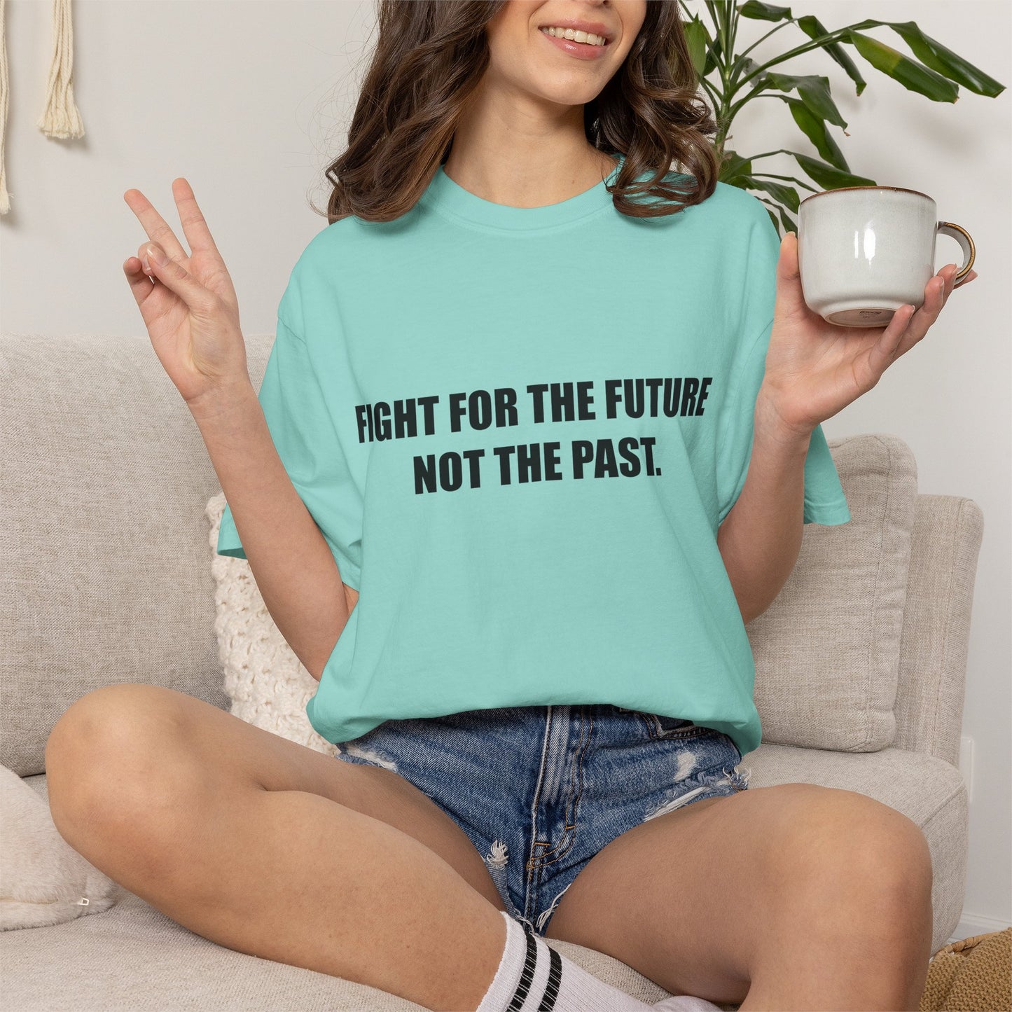 Fight for the Future T-Shirt —  Environmental Message Graphic Tee