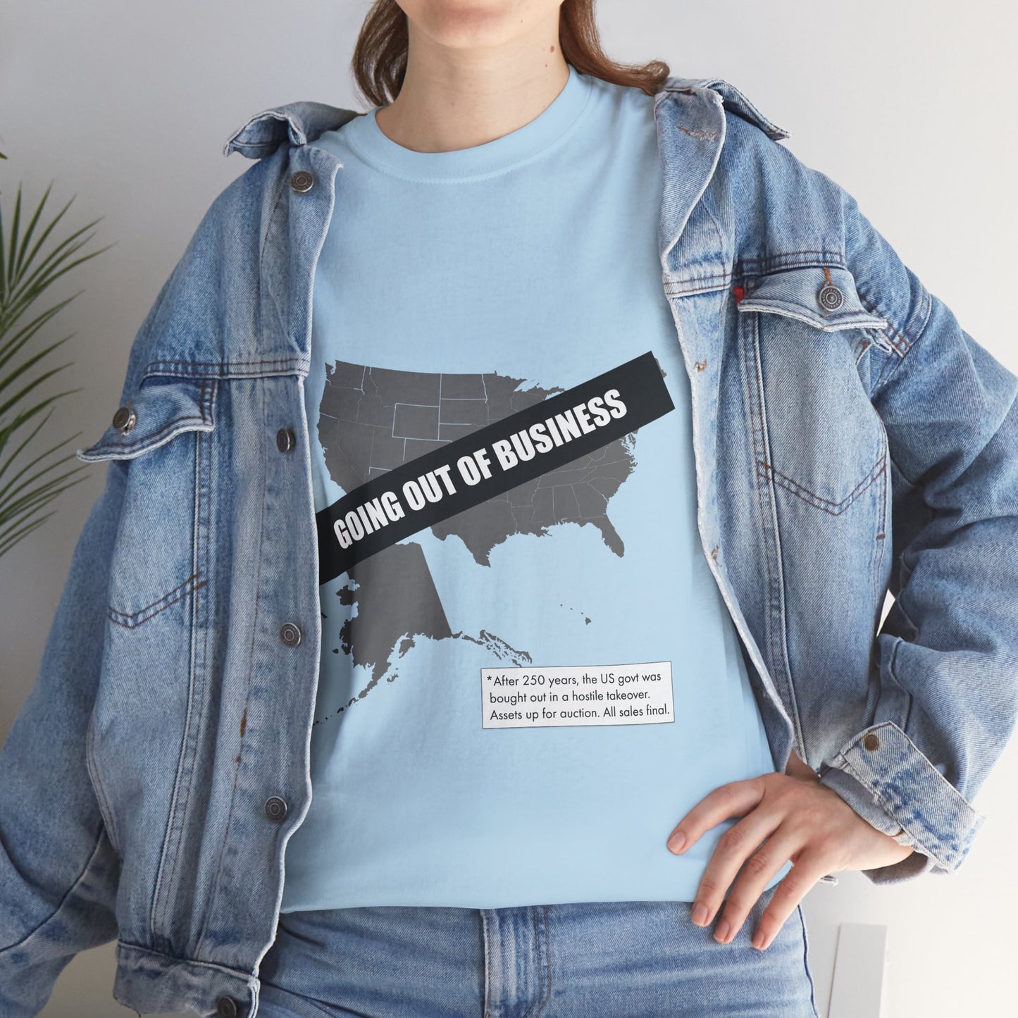 T‑Shirt — "Going Out of Business" USA Map Graphic Tee