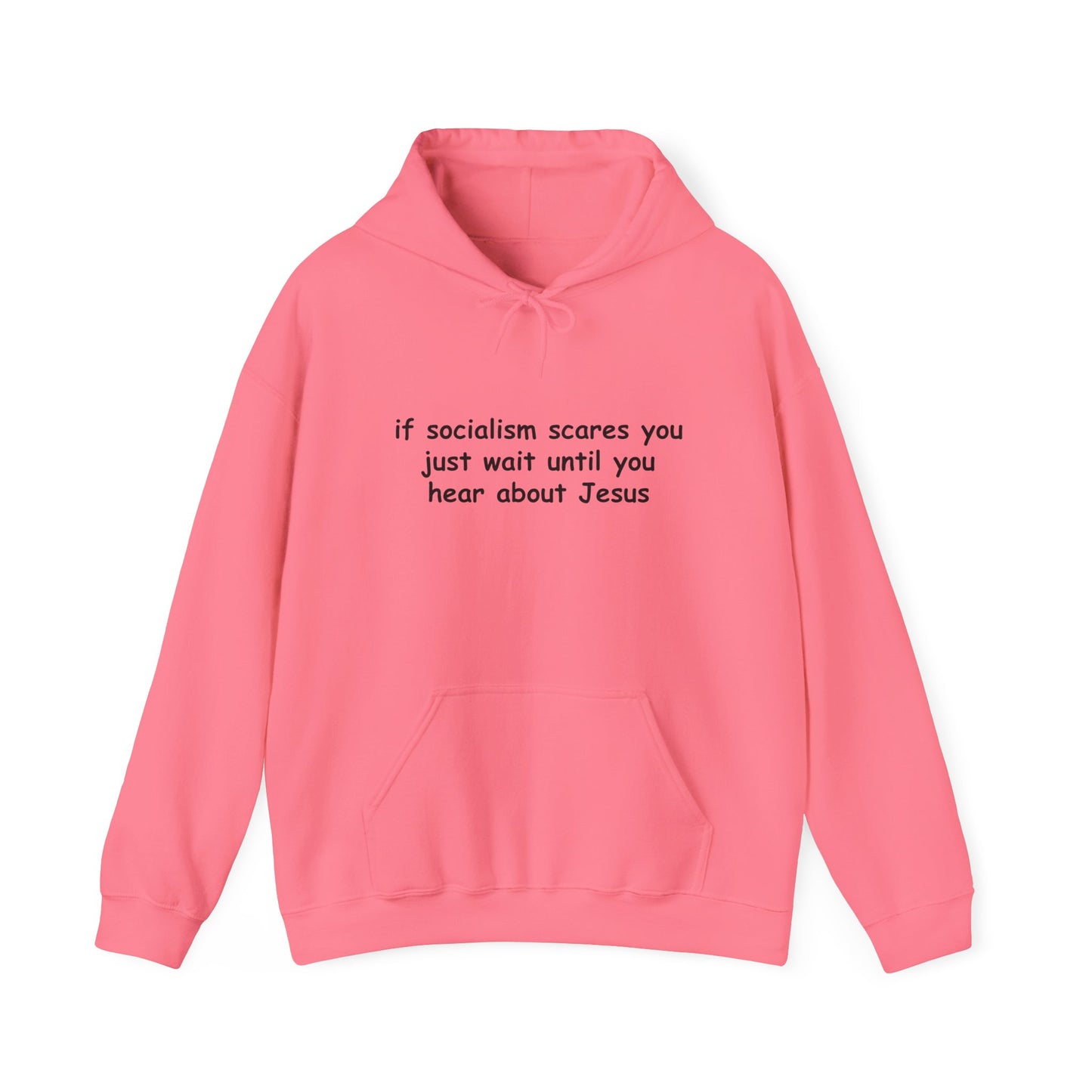 Hoodie — Socialist Jesus Ironic Slogan Hoodie