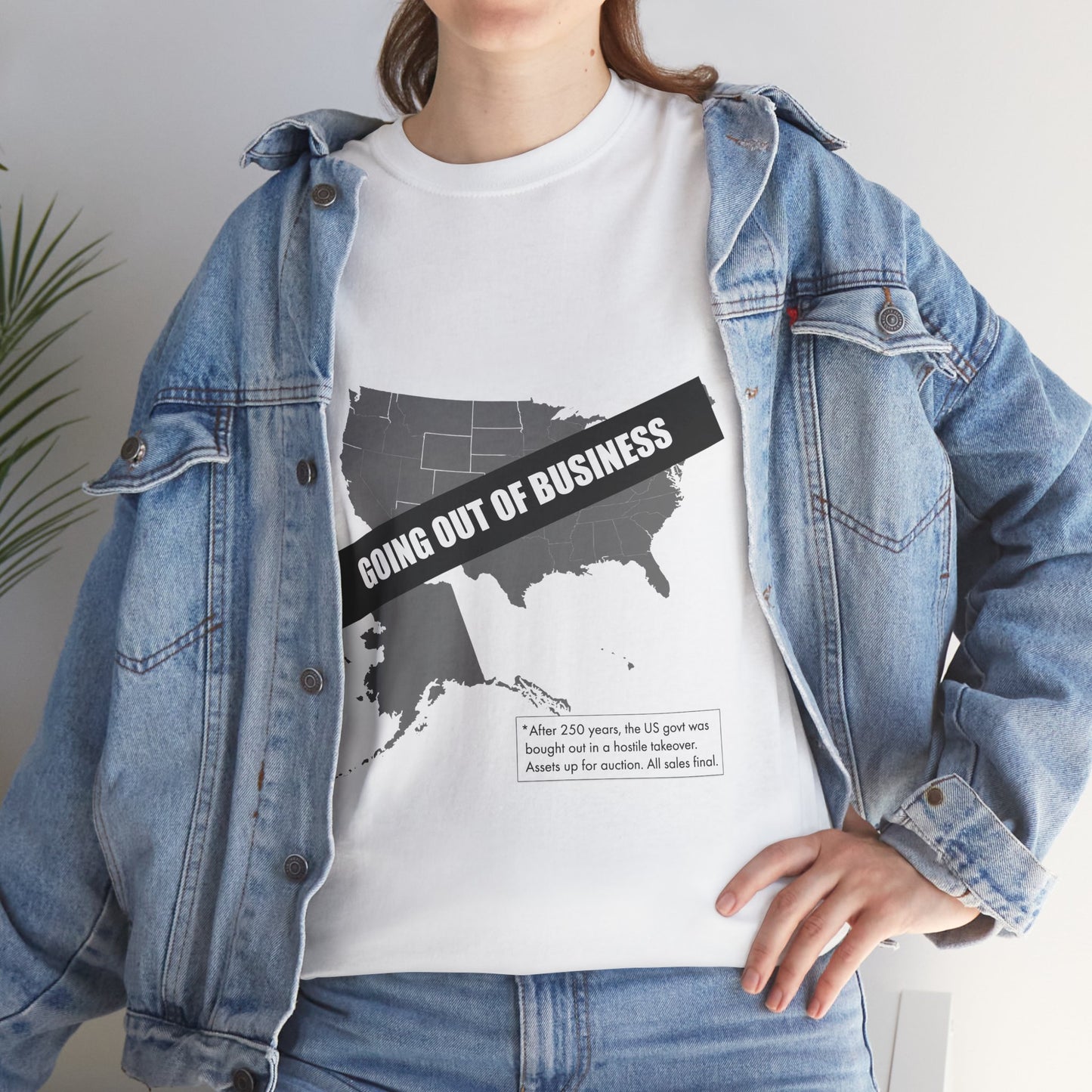 T‑Shirt — "Going Out of Business" USA Map Graphic Tee