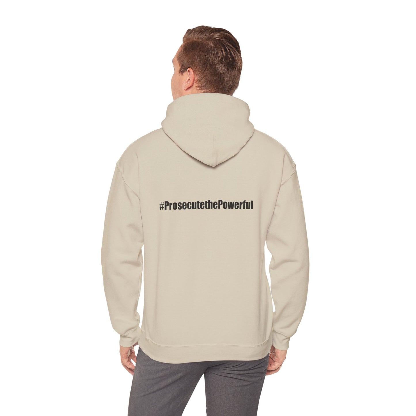 #OneJustice Hoodie — #ProsecutethePowerful Pullover